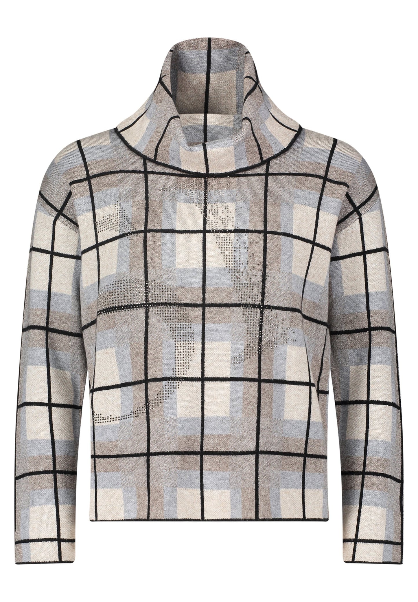 Strickpullover (Patch Grey/taup)