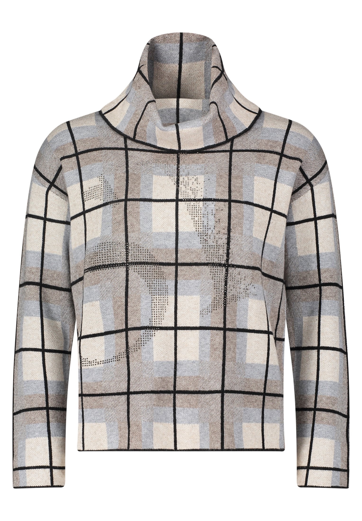 Strickpullover (Patch Grey/taup)