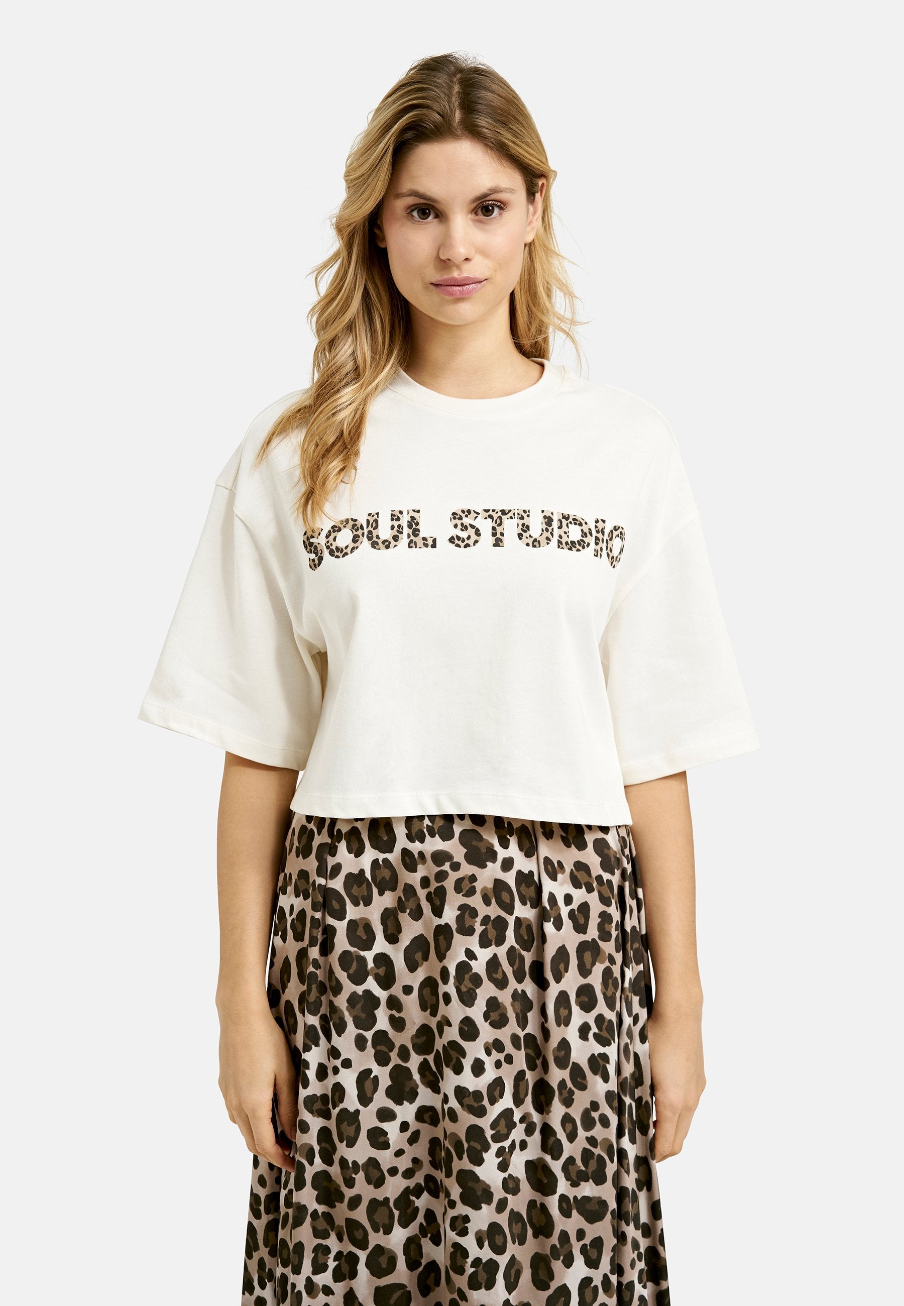 T-Shirt Print Mix (Camel Print)