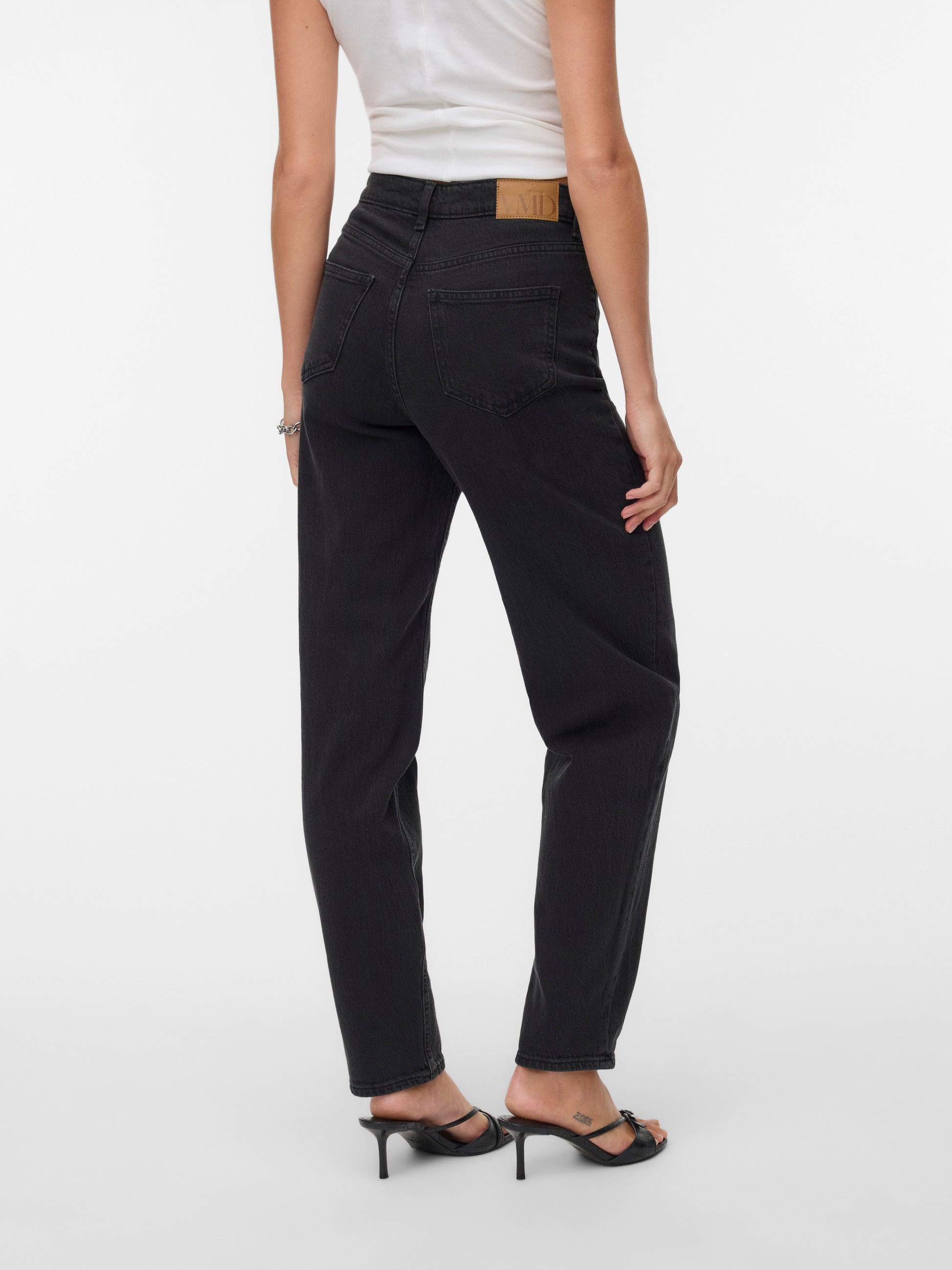 Vmtessa Hr Mom Jeans Ra220 Ga Noos (Dark Grey Den)