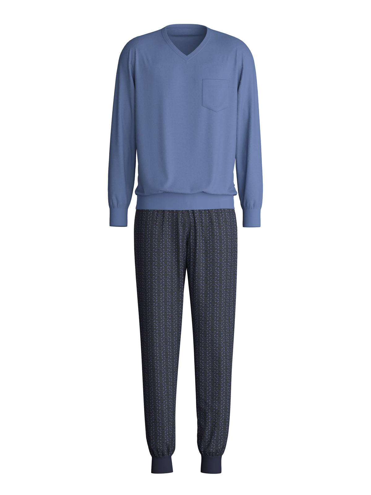 HERREN Pyjama mit Bündchen (Coastal Fjord)