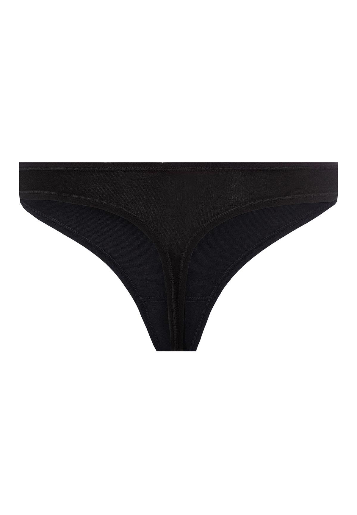Skiny Damen String 2er Pack Cotton Advantage (Black)