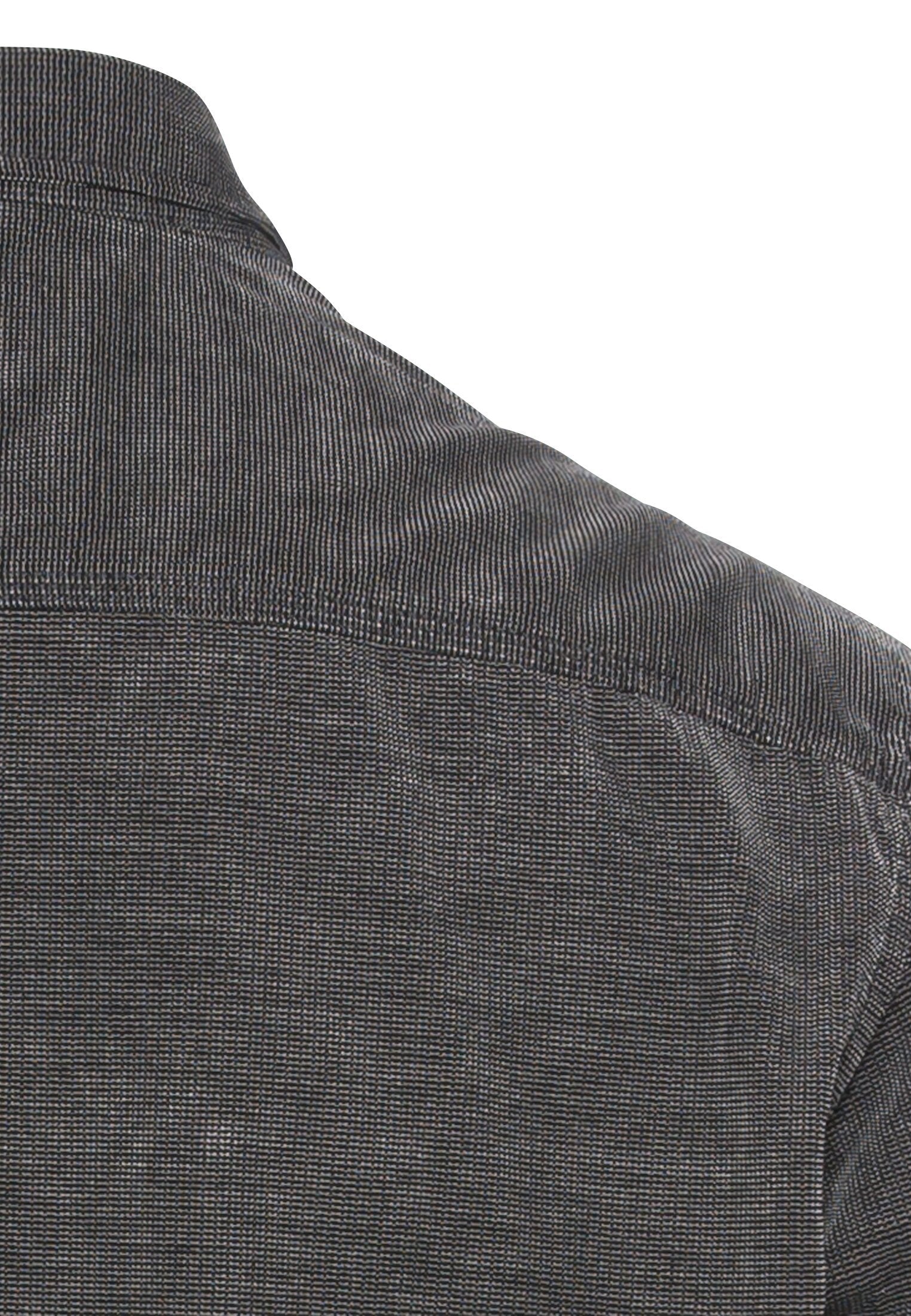 Langarm Hemd in Regular Fit aus Cord (Asphalt)