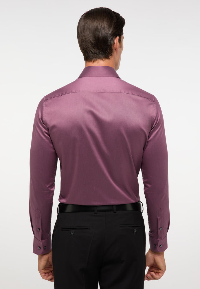 ETERNA unifarbenes Gentle Shirt SLIM FIT (Flieder-lila)