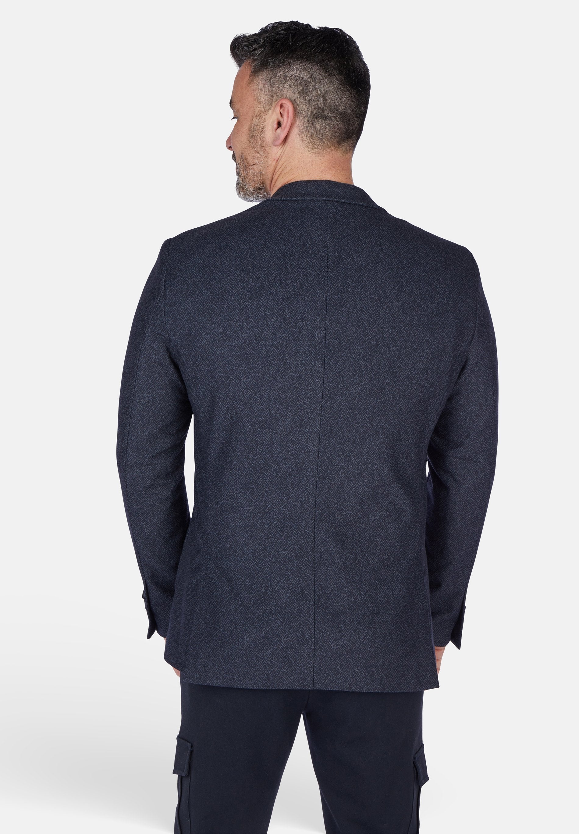 Check Blazer (Midnight Blue)