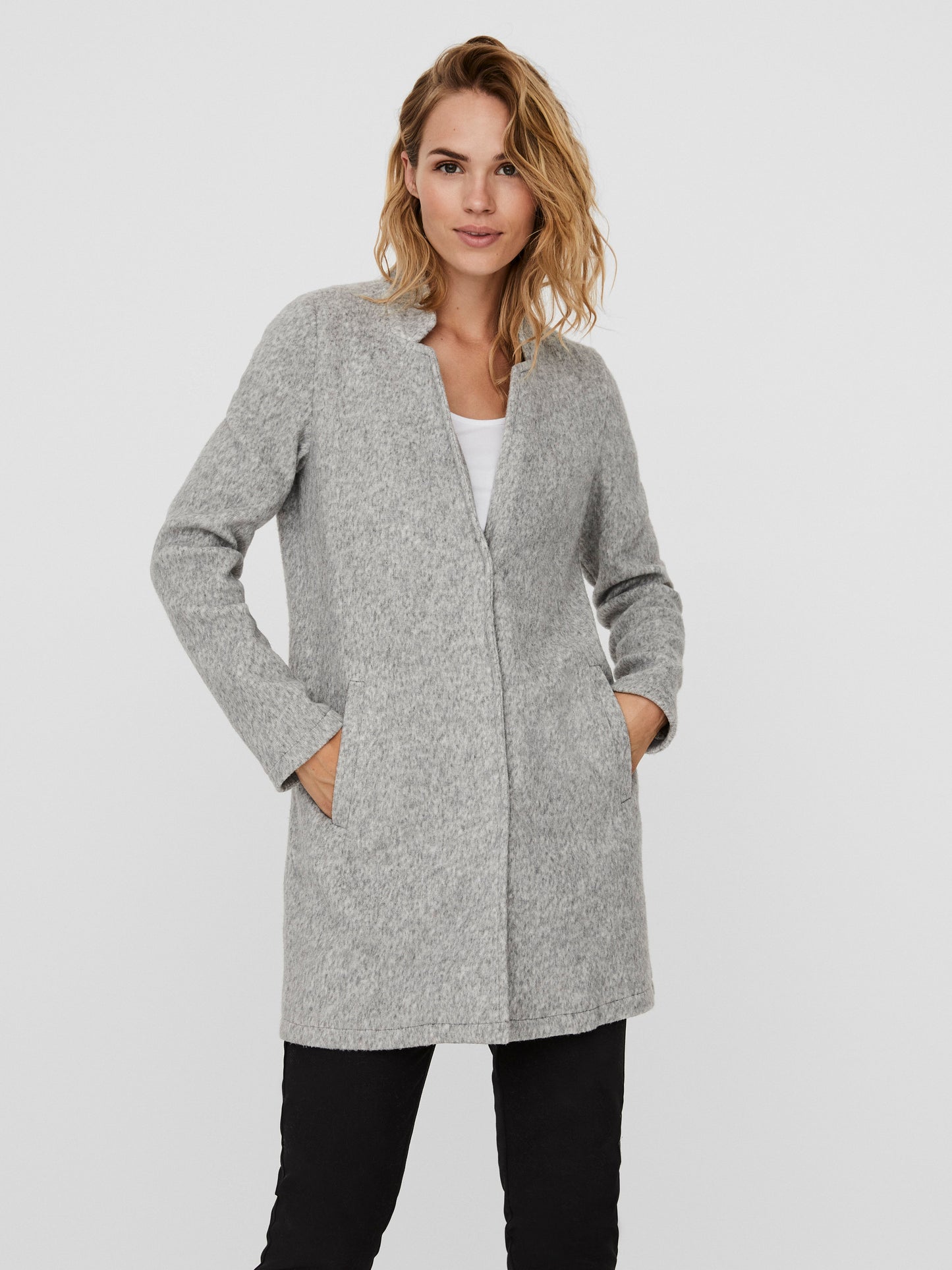 Vmbrushedkatrine Jacket Ga Ent (Light Grey Me)