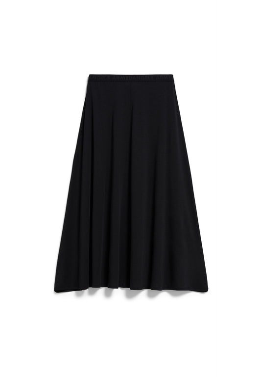 Ileniaa Laraa Midi Skirt (Black)