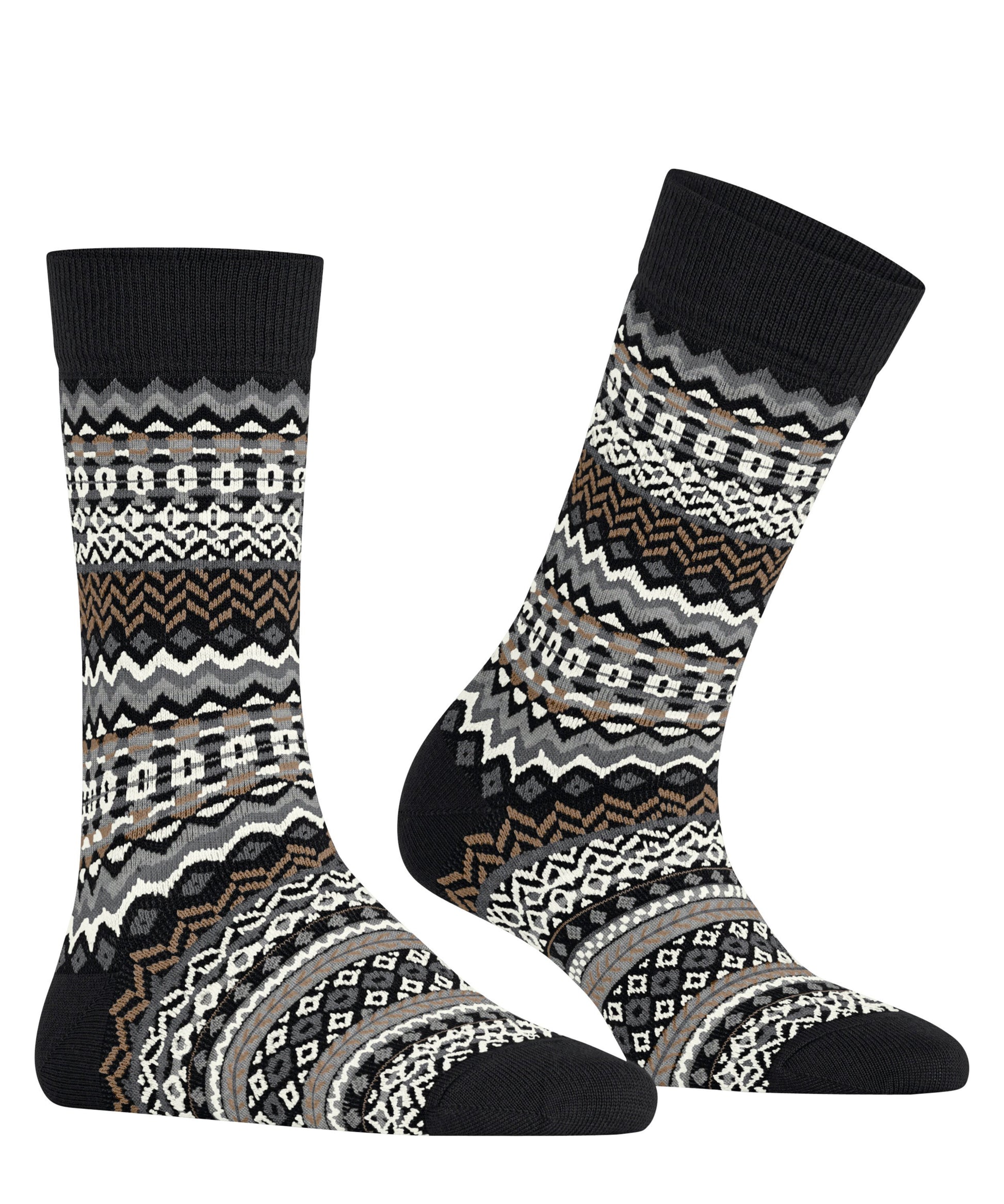 Burlington Fair Isle Damen (Black)