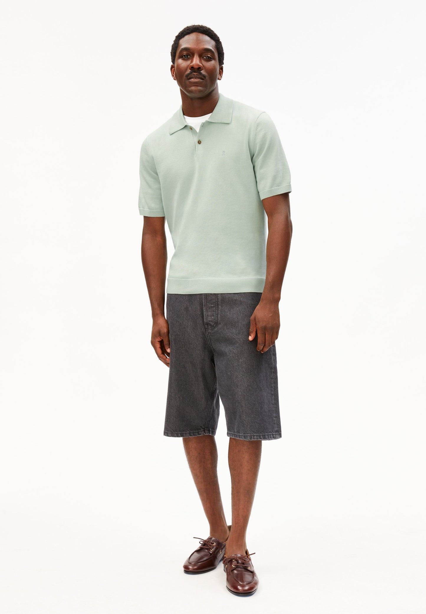 Shortsleeve Knit Poloshirt (Foam)