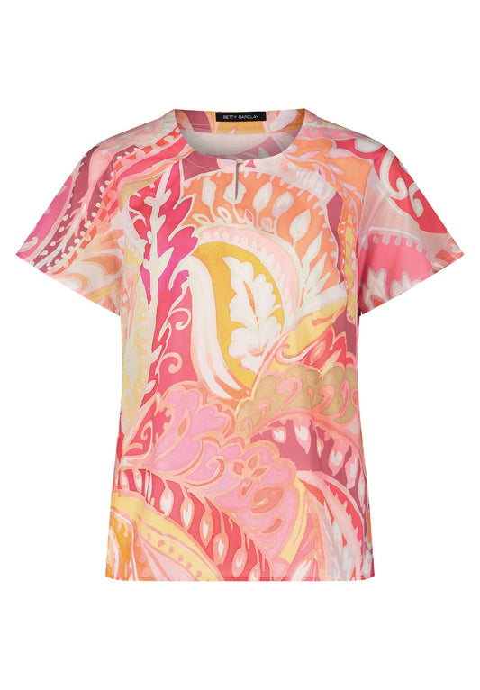 Casual-Bluse (Rosé/yellow)