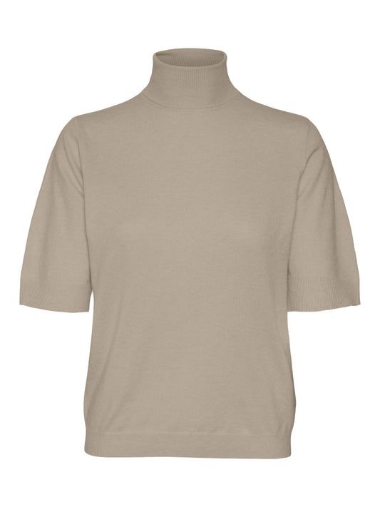 Vmfantastic 2/4 Rollneck Pullover Ga Boo (Moon Rock/)