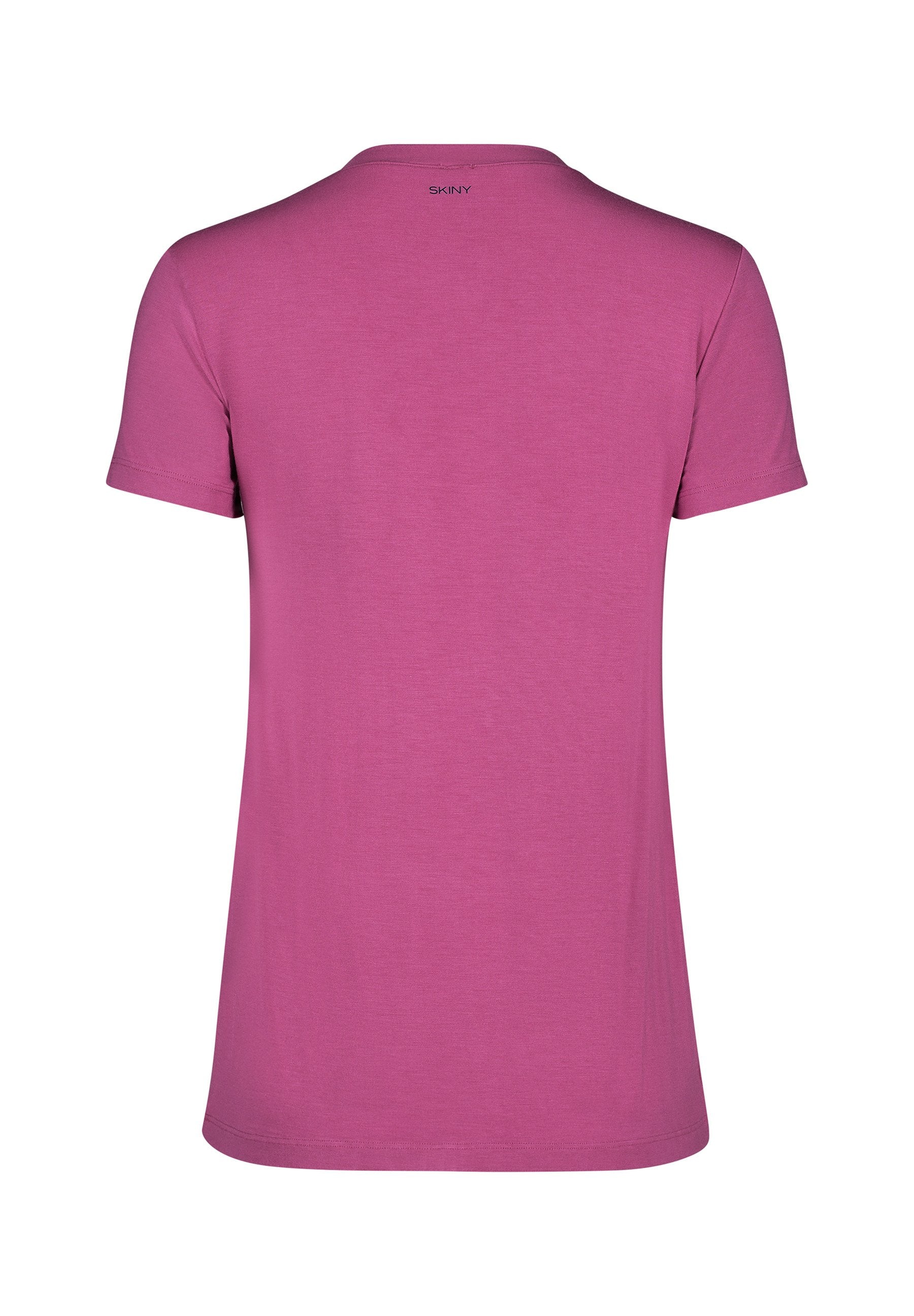 Skiny Damen Shirt kurzarm Night In Skiny 02 (Fading Berry)