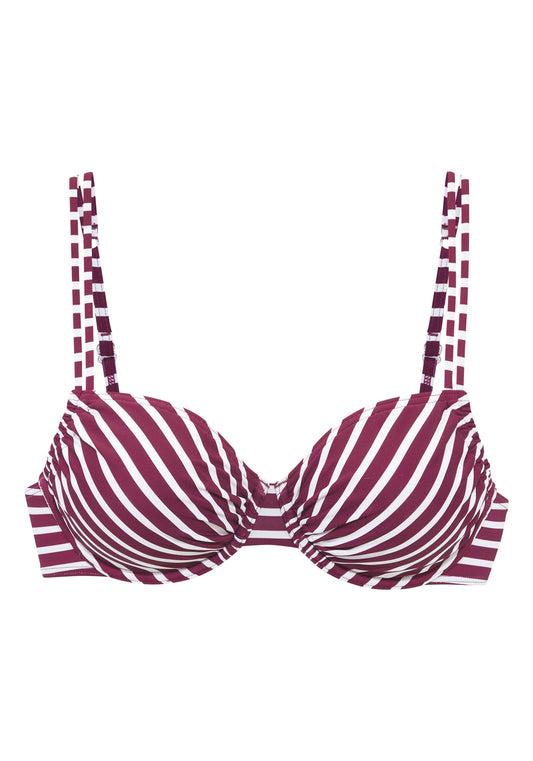 Venice Beach LM exkl. Sport Bügel-Top (Bordeaux-whi)