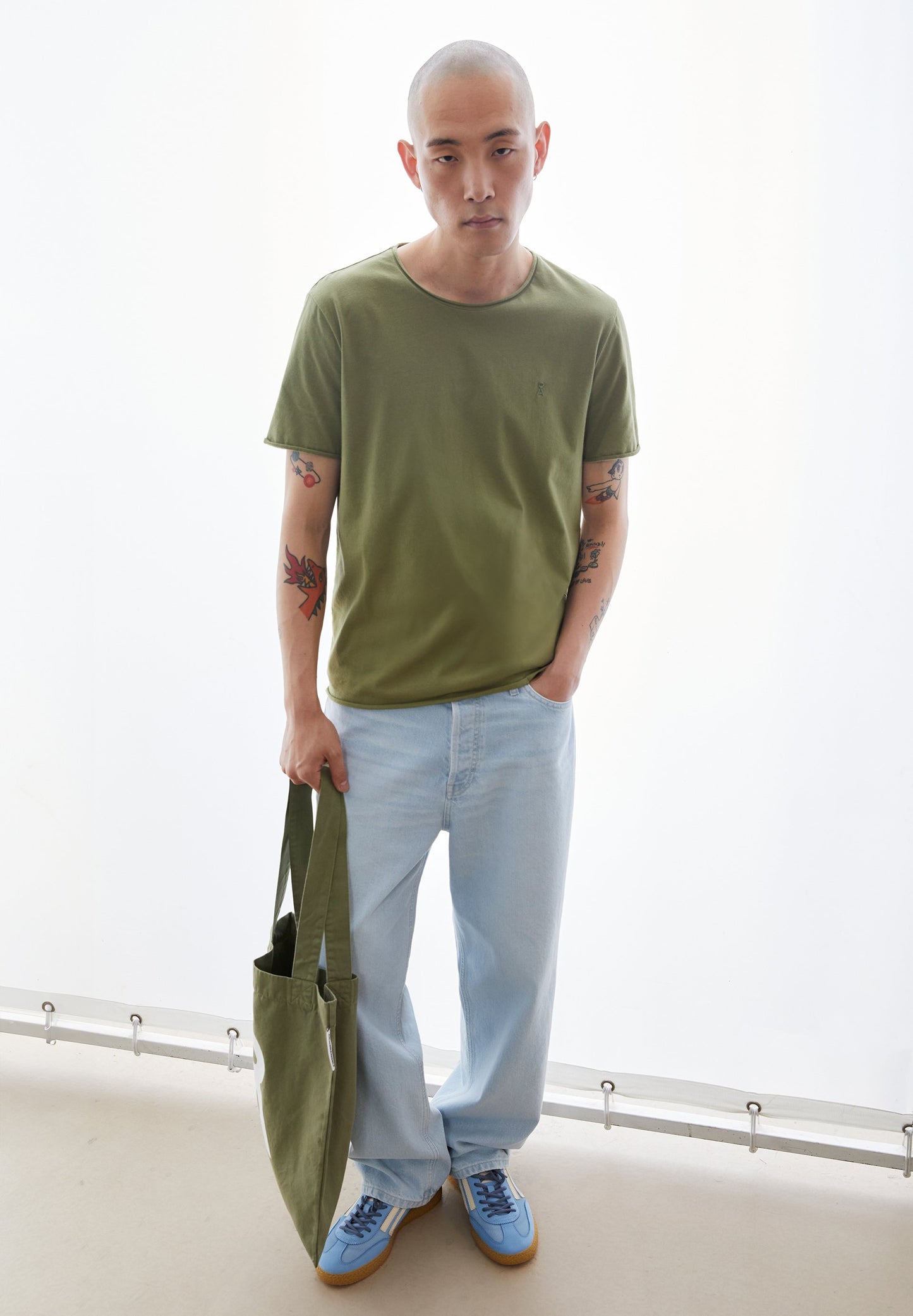 Jaames Brushed T-shirt (Fatigue Green)