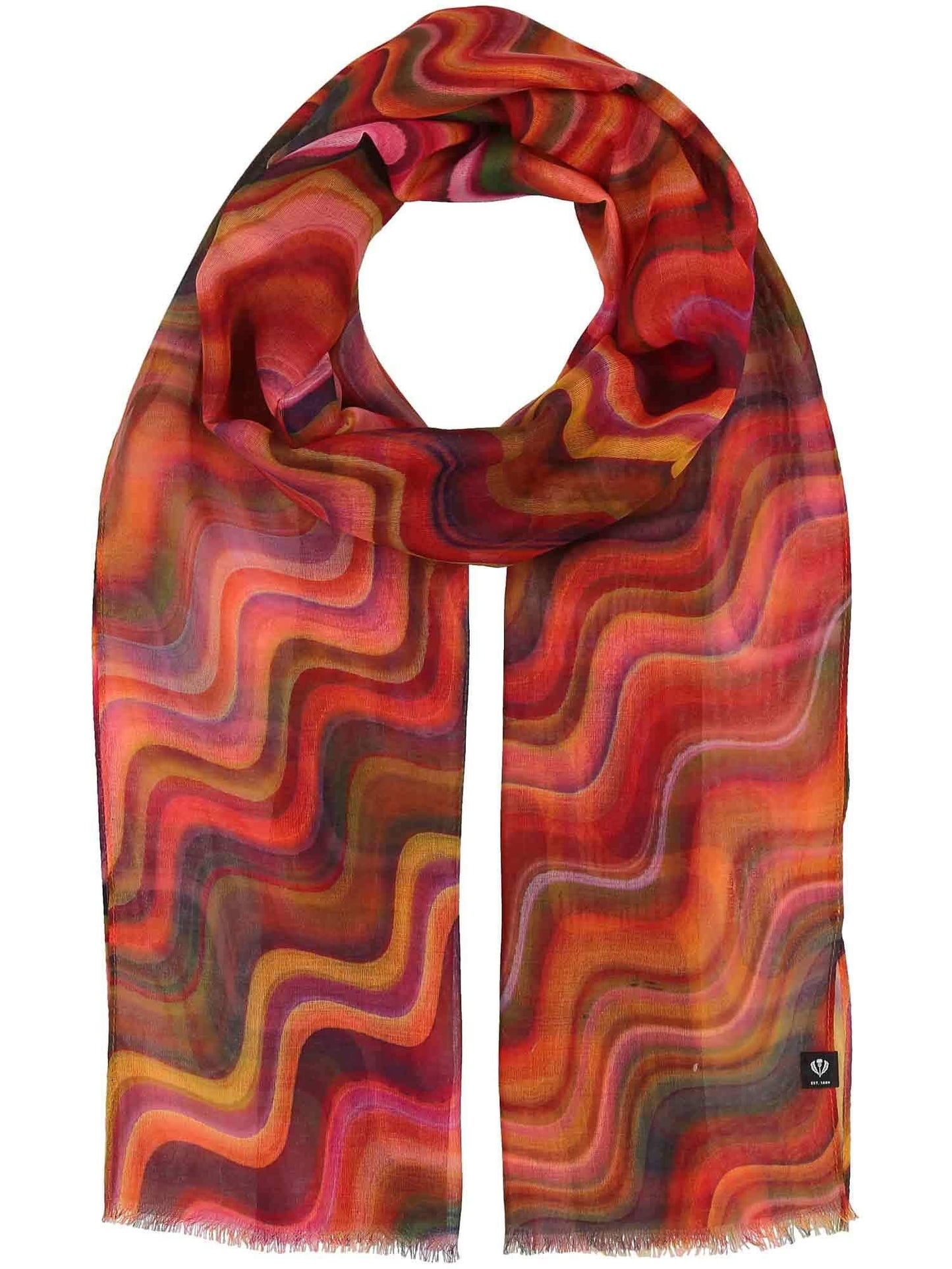 Schal Polyester Schal (Exotic Orange)