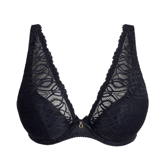 SALERNO midnight blue halb unterlegter BH tiefdek. (Mid)