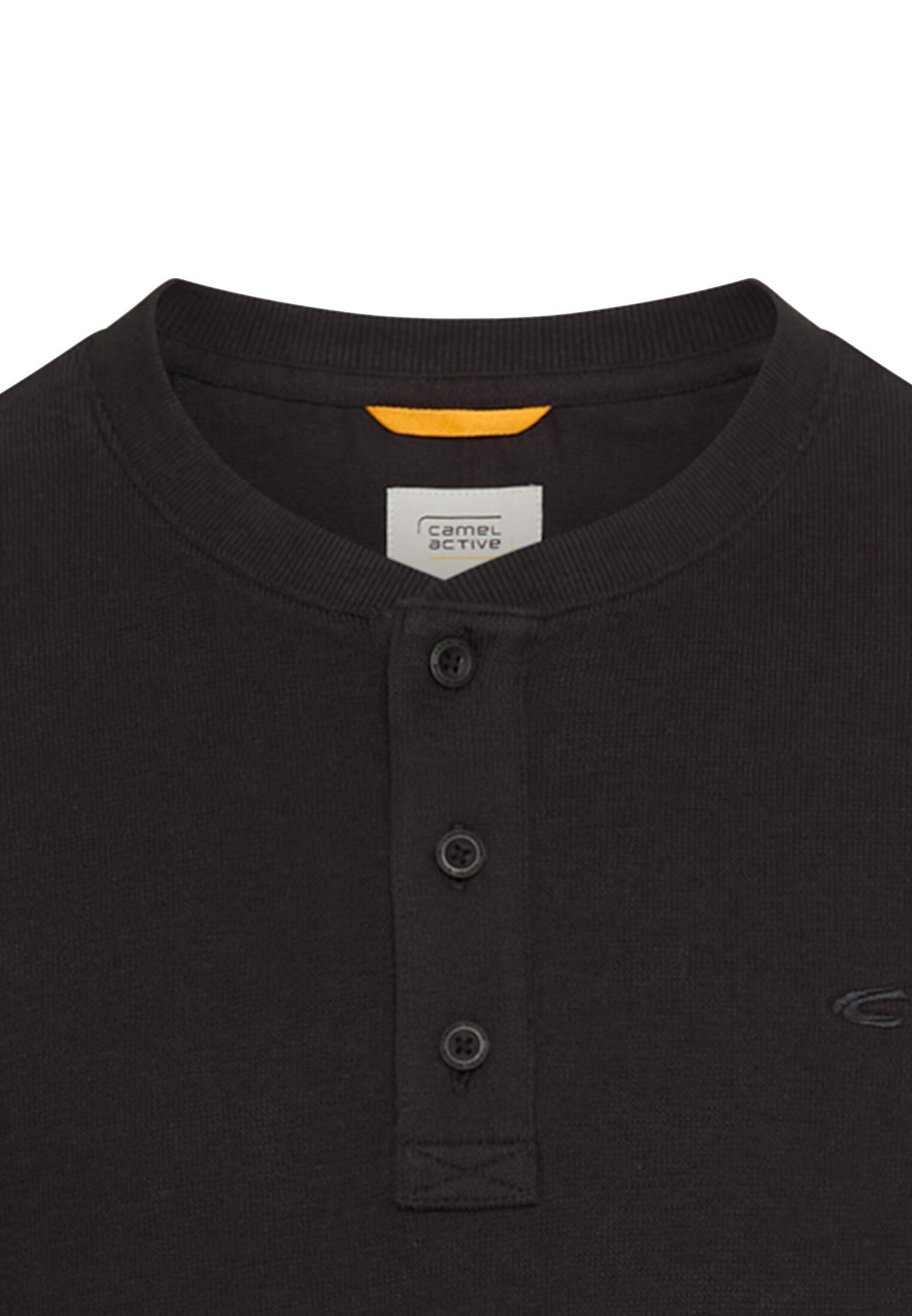 Henleyshirt aus reiner Baumwolle (Asphalt)