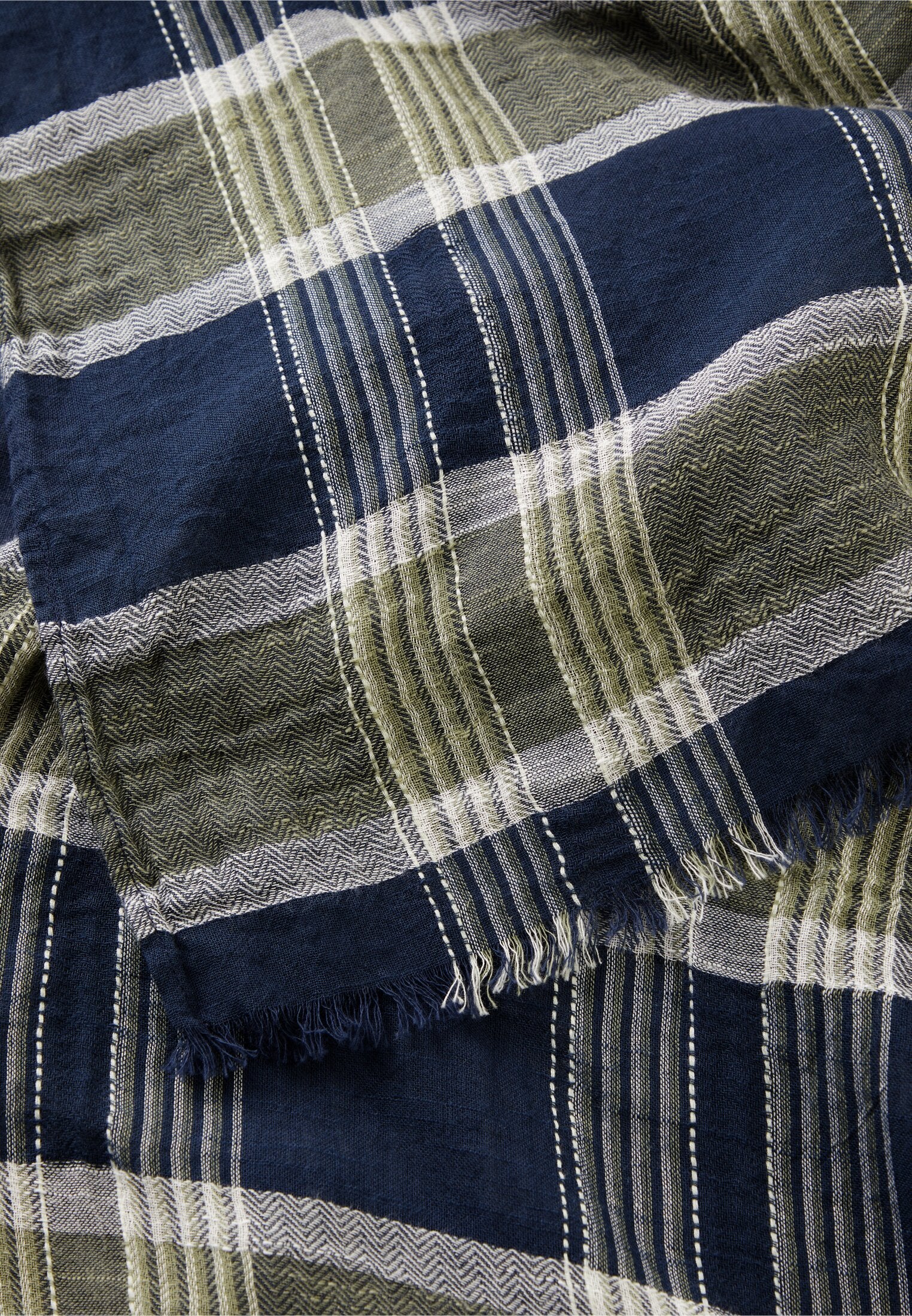Schal aus Organic Cotton (Dusty Khaki)