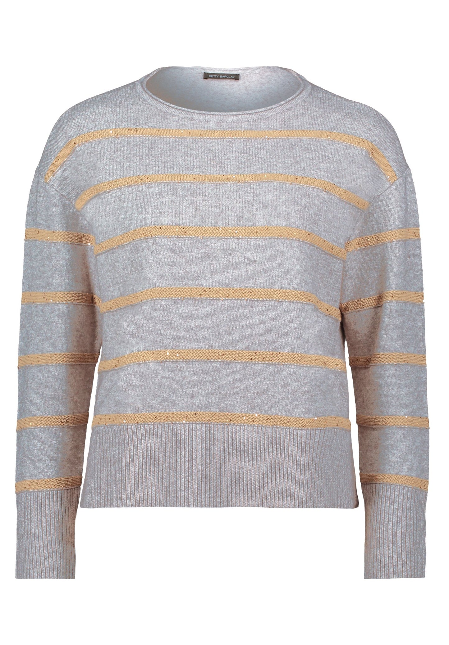 Strickpullover (Patch Grey/beig)