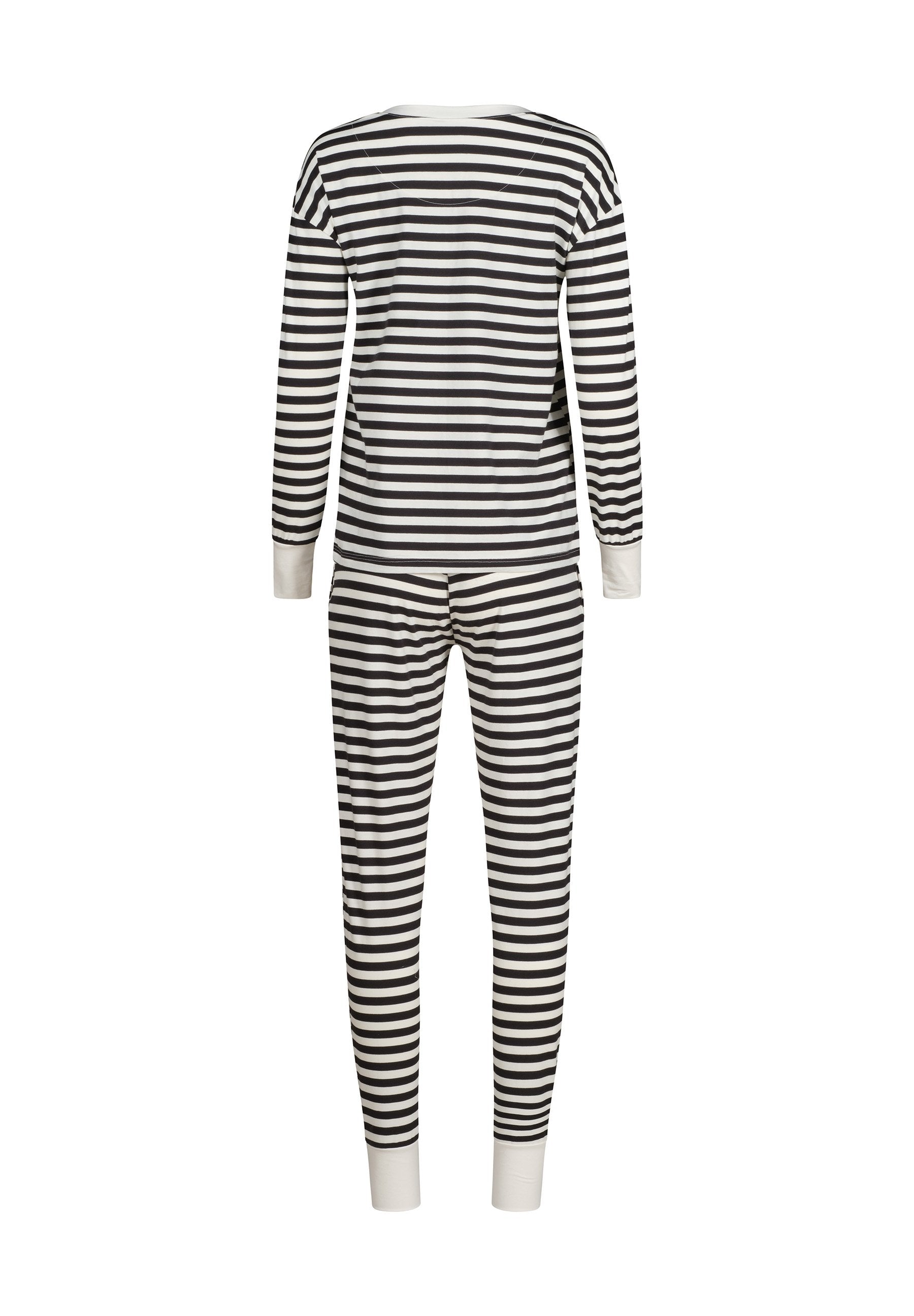 SKINY Damen Pyjama lg. Night In Mix & Match (Yingyang Stripe)