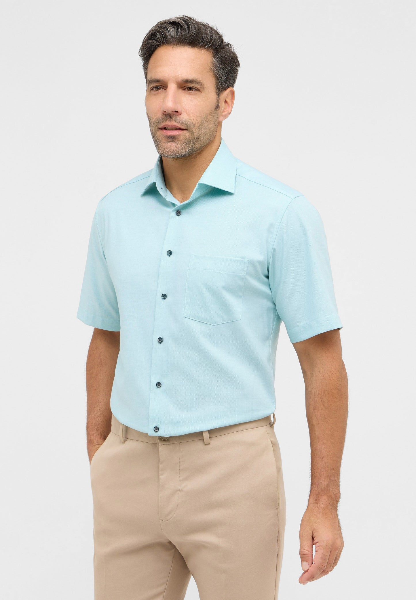 Hemd Twill Kurzarm (Grün)