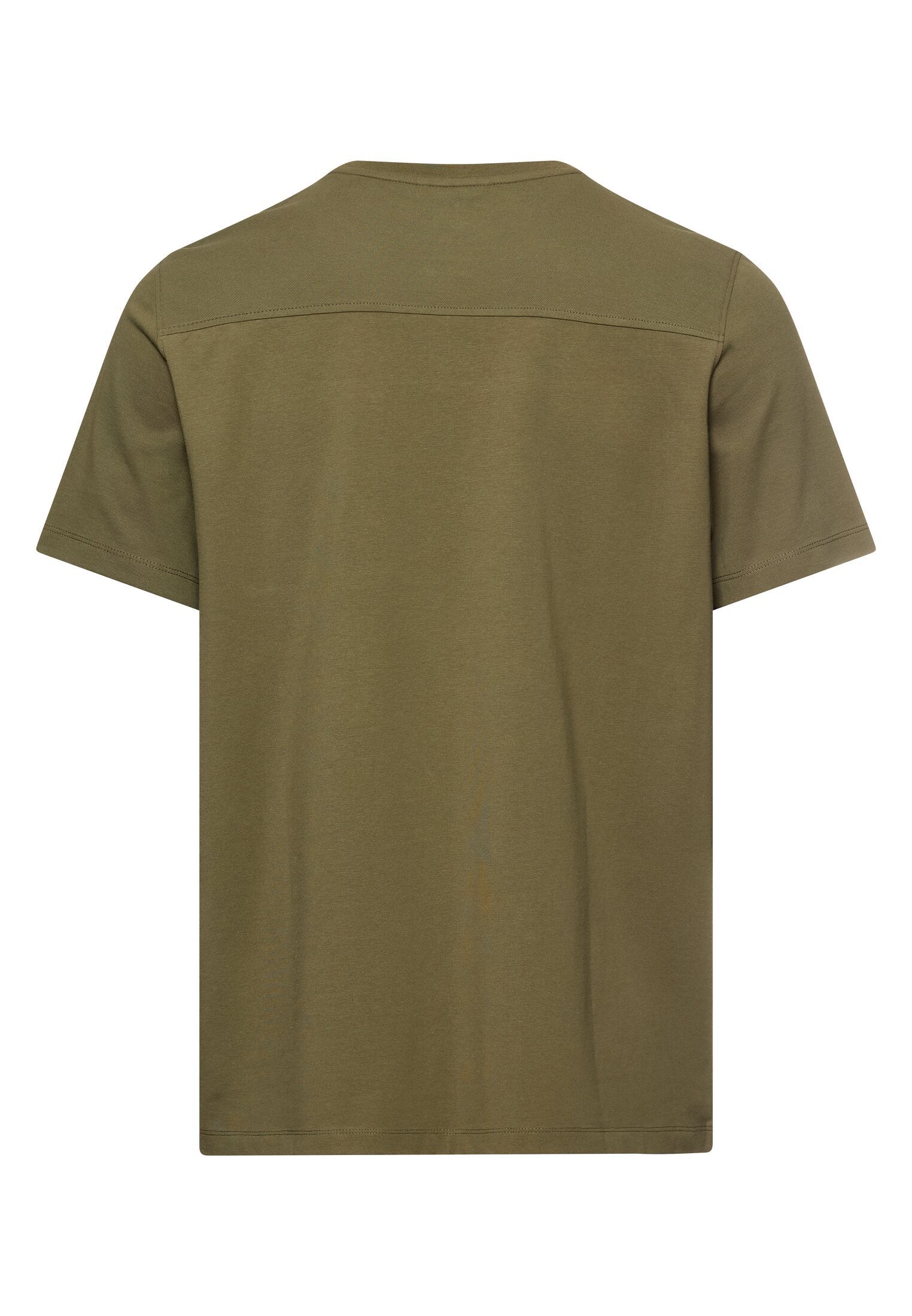 T-Shirt mit Brusttasche (Deep Olive)