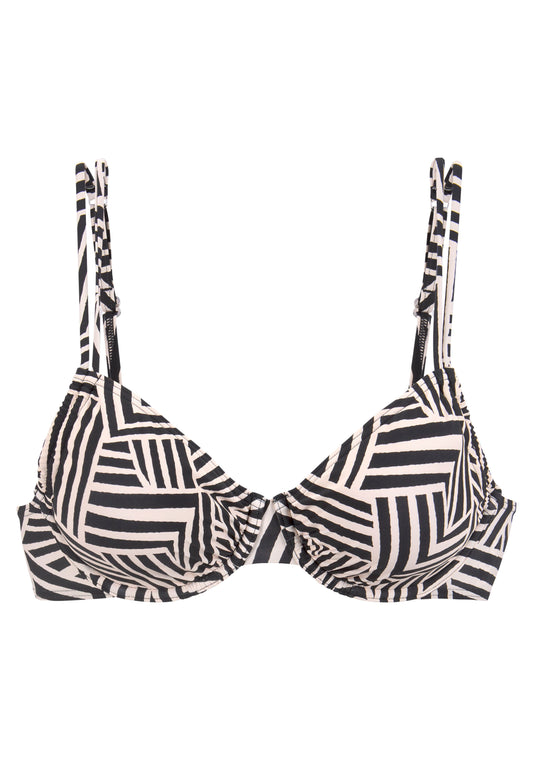 lascana Bügel-Top (Black-creme)