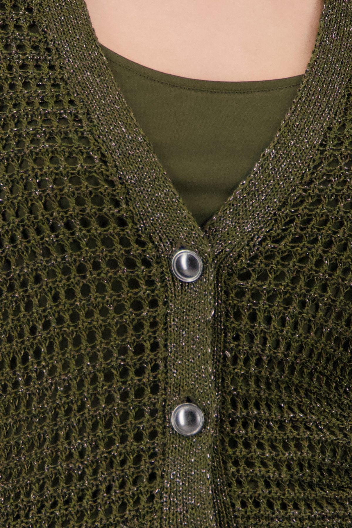 Strickjacke (Olive)