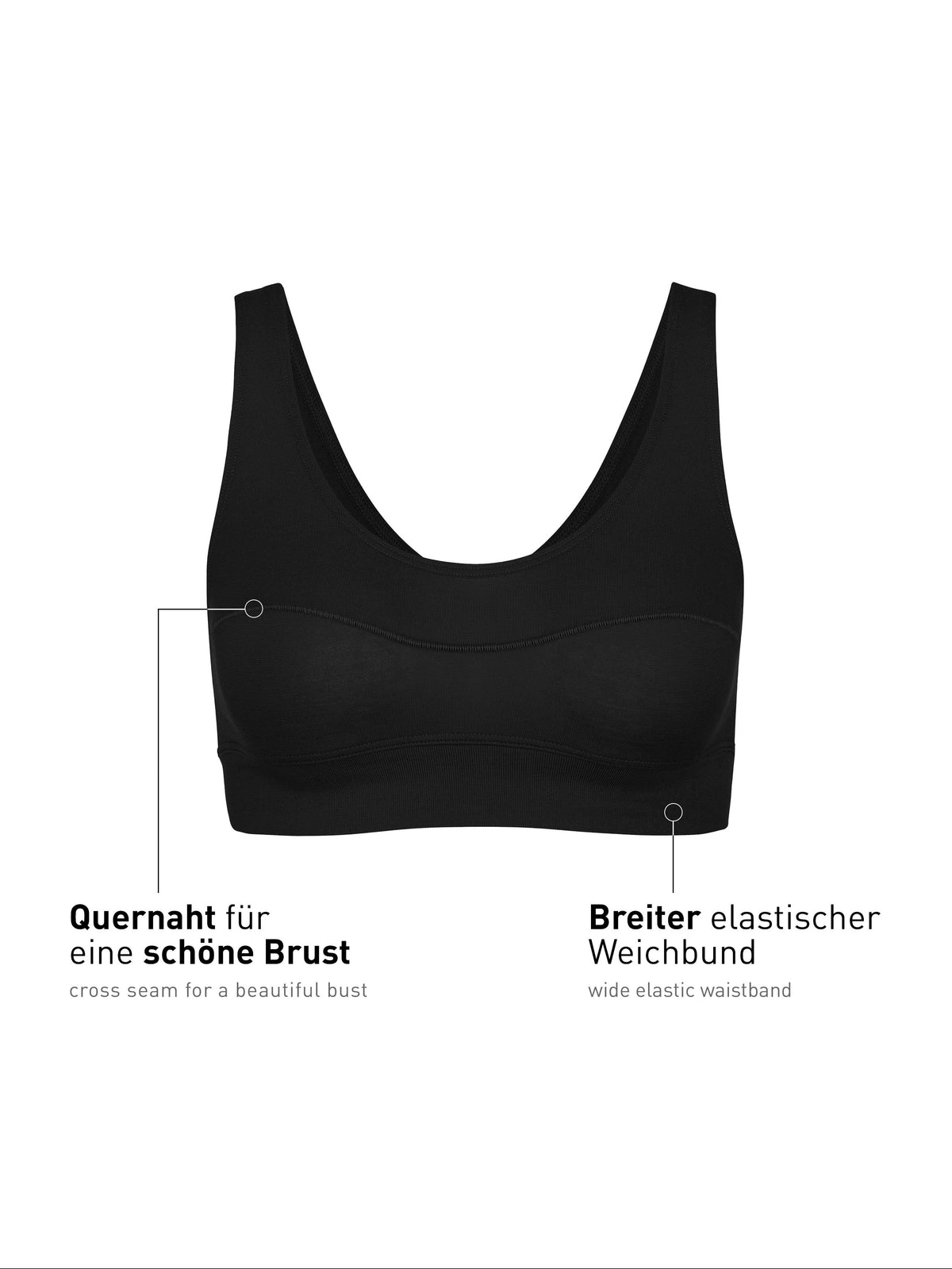 DAMEN Bustier (Schwarz)