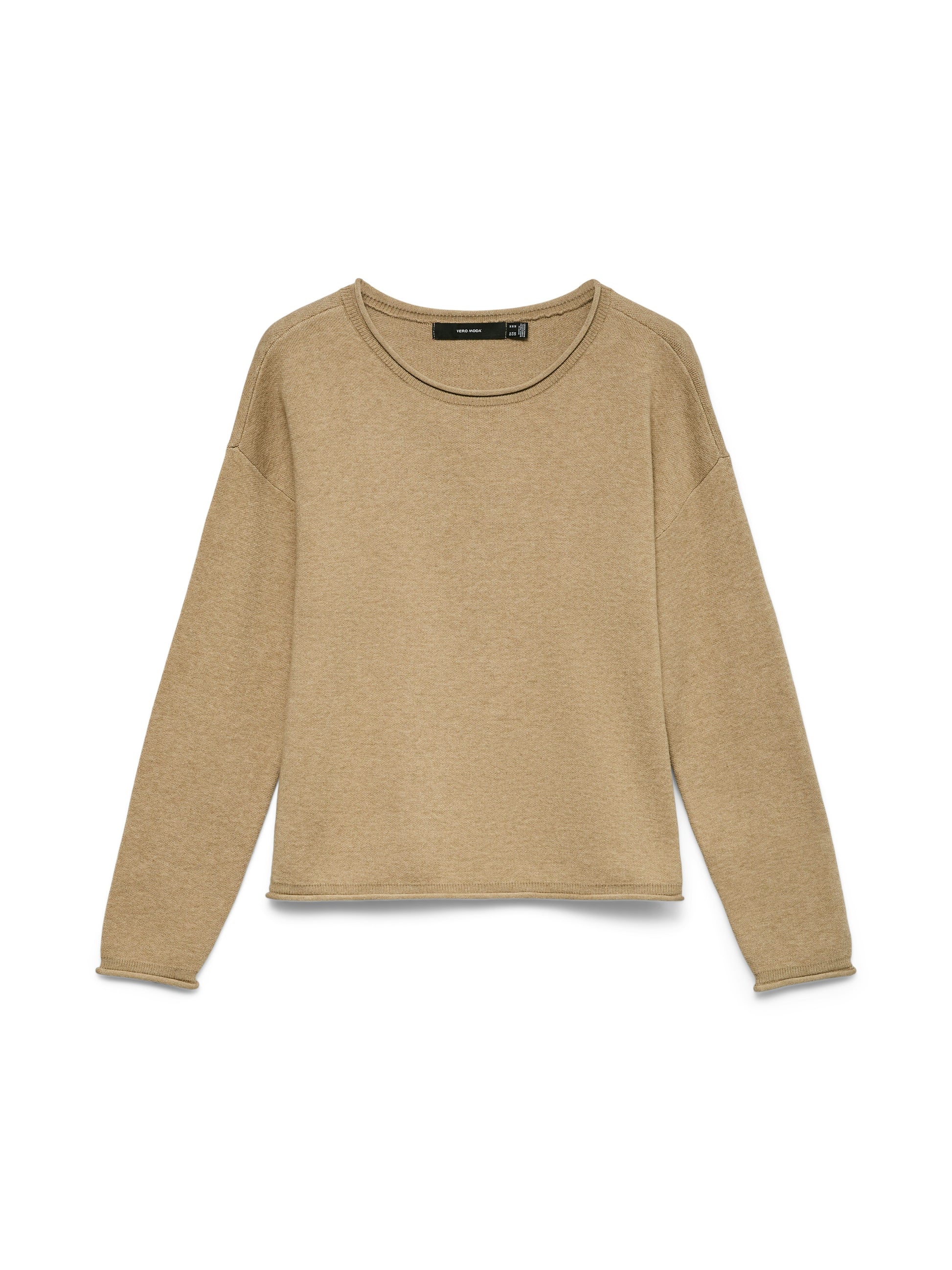 Vmsaba Roll Ls O-neck Pullover Ga Noos (Silver Min)