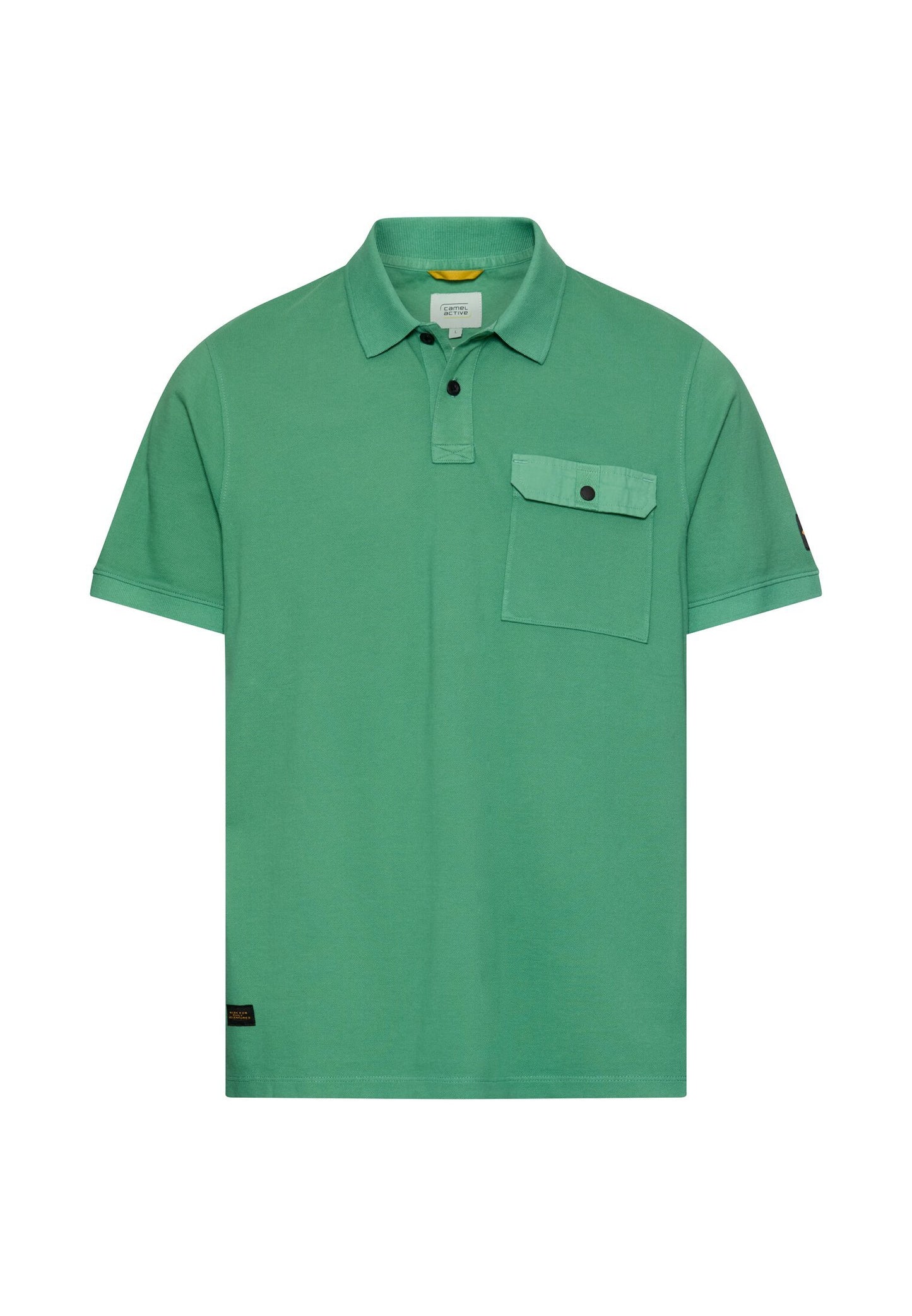 Poloshirt aus reiner Baumwolle (Lagoon Green)