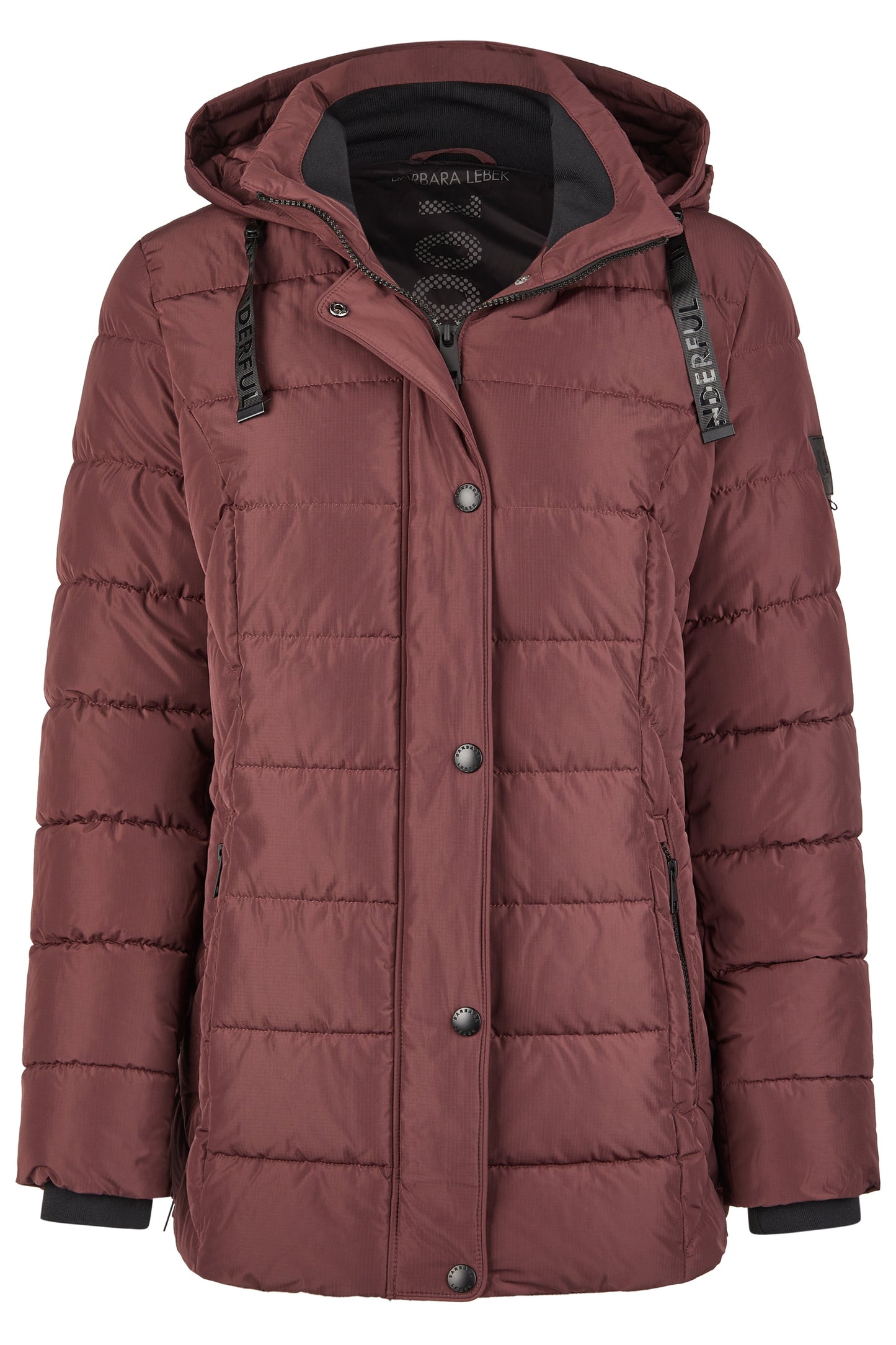 Jacke Sorona mit Kapuze (Burgund)