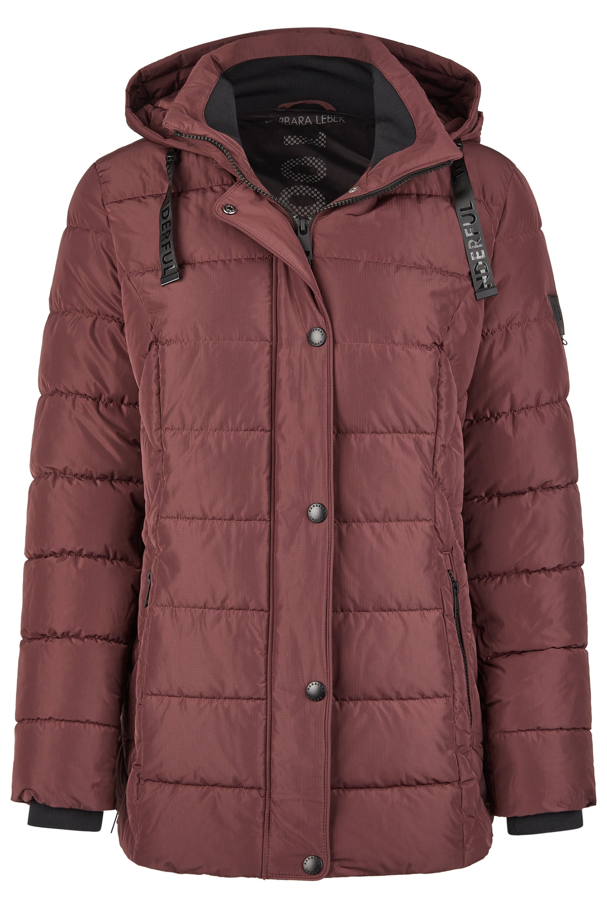 Jacke Sorona mit Kapuze (Burgund)