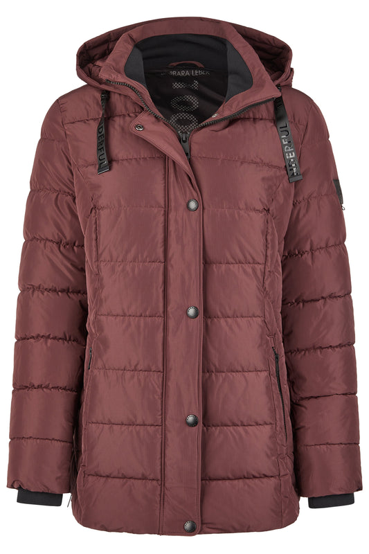 Jacke Sorona mit Kapuze (Burgund)