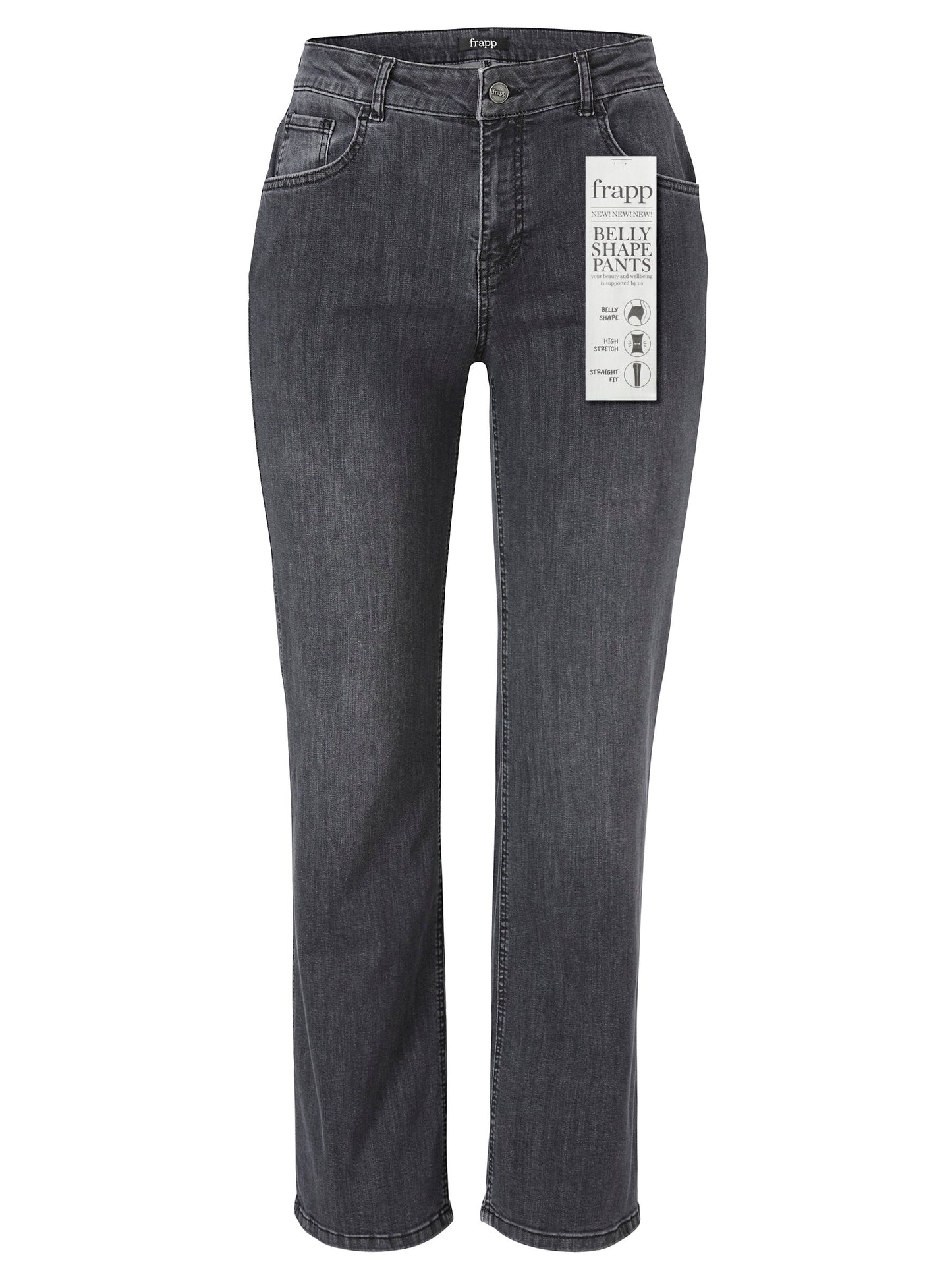 Hose lang gerades Bein Jeans (Mid Grey Denim)