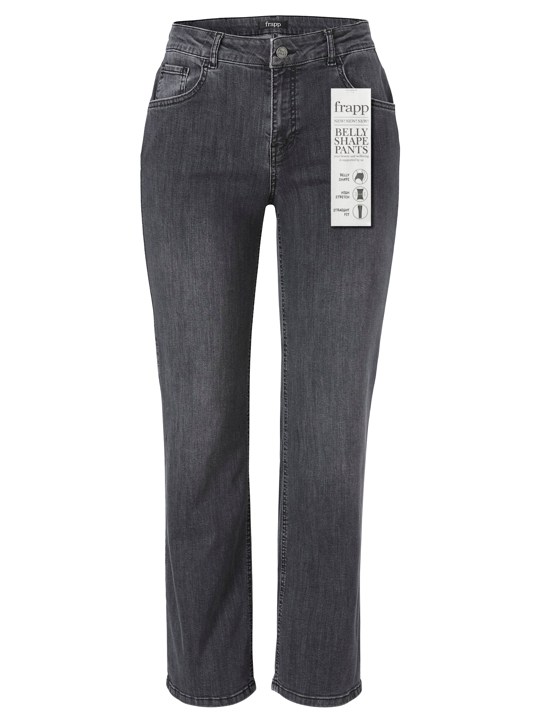 Hose lang gerades Bein Jeans (Mid Grey Denim)