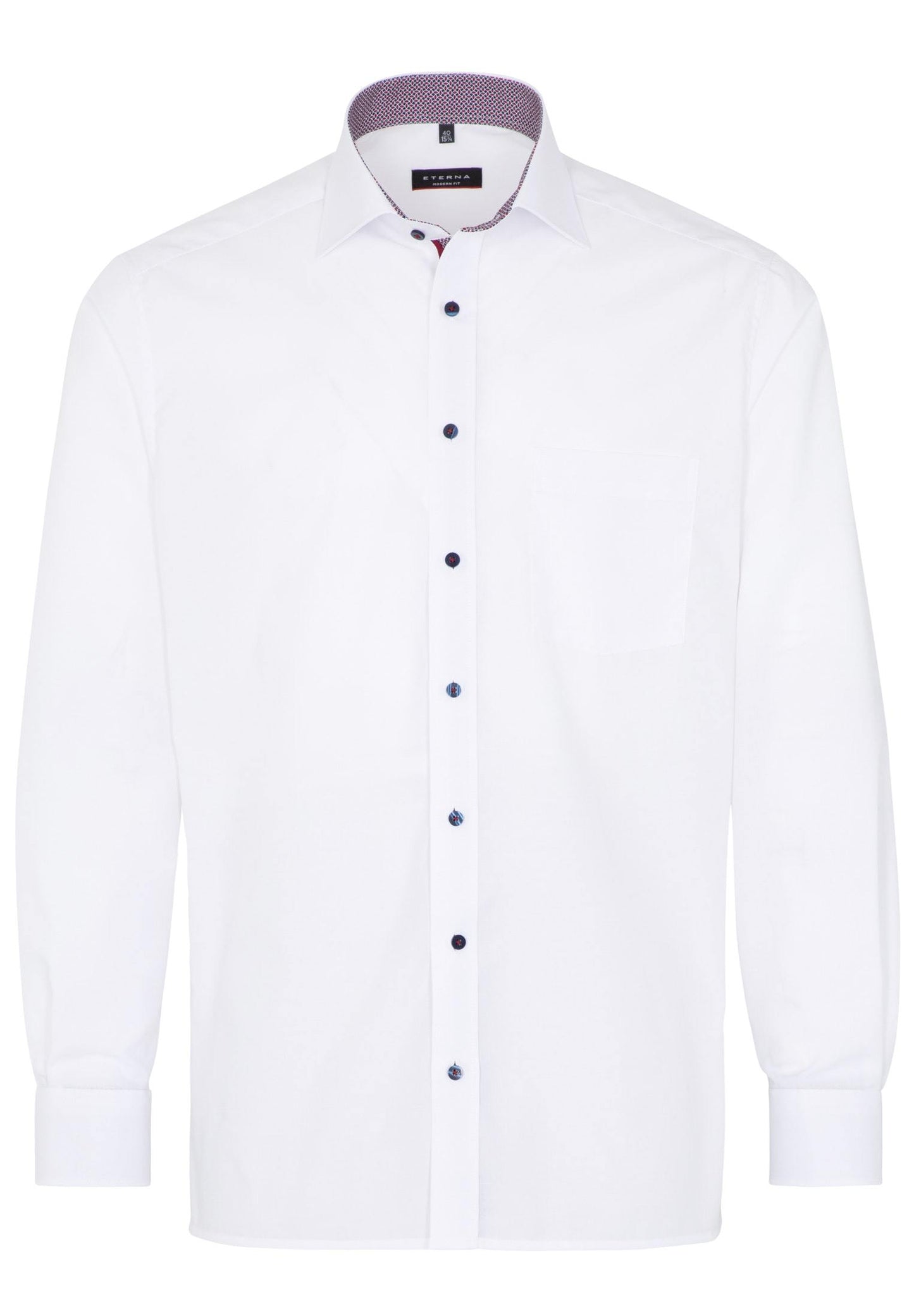 Hemd Chambray Langarm (Weiss)