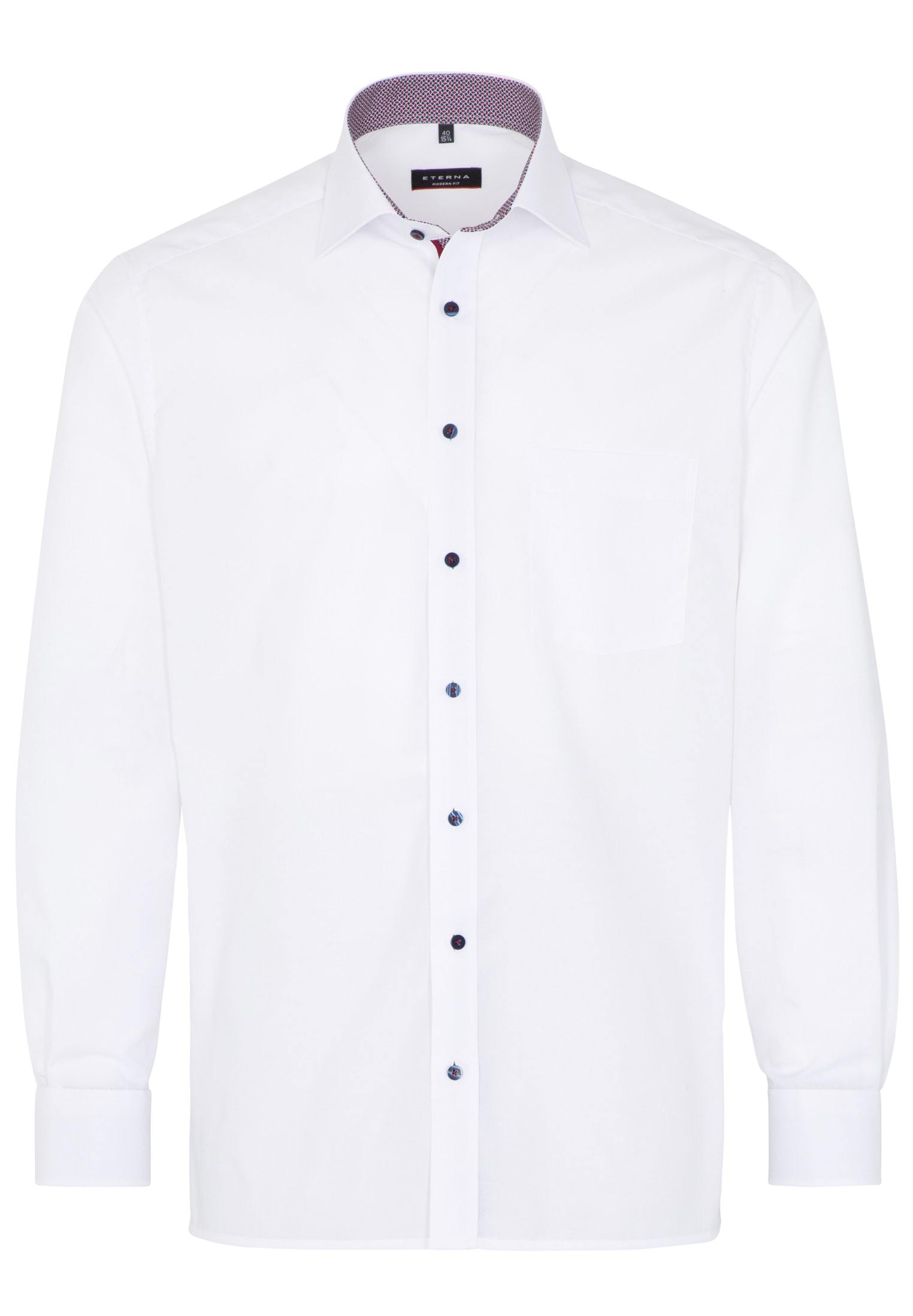Hemd Chambray Langarm (Weiss)