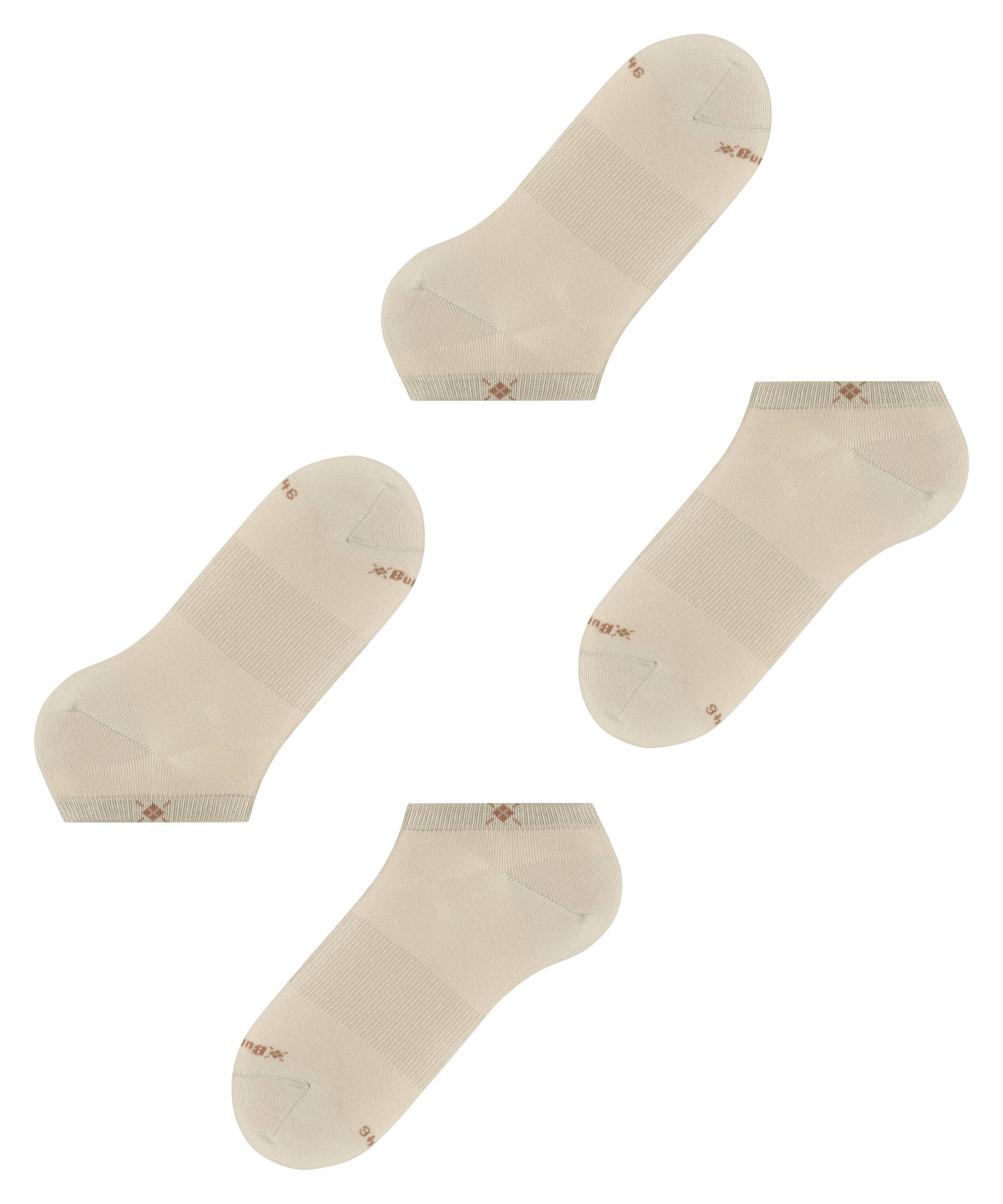 Sneakersocken Everyday 2-Pack (Sandstone)