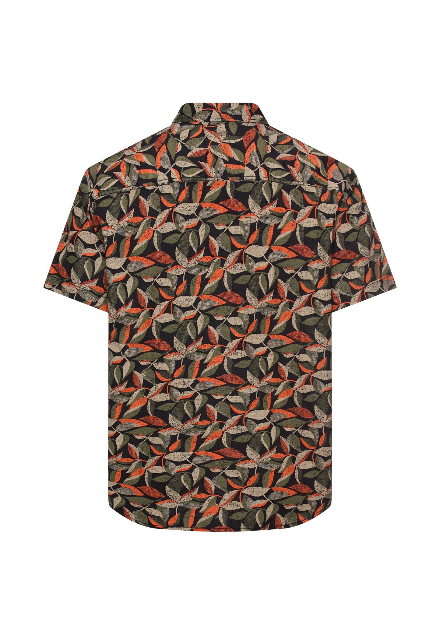 Kurzarmhemd aus reiner Baumwolle (Burned Orange)