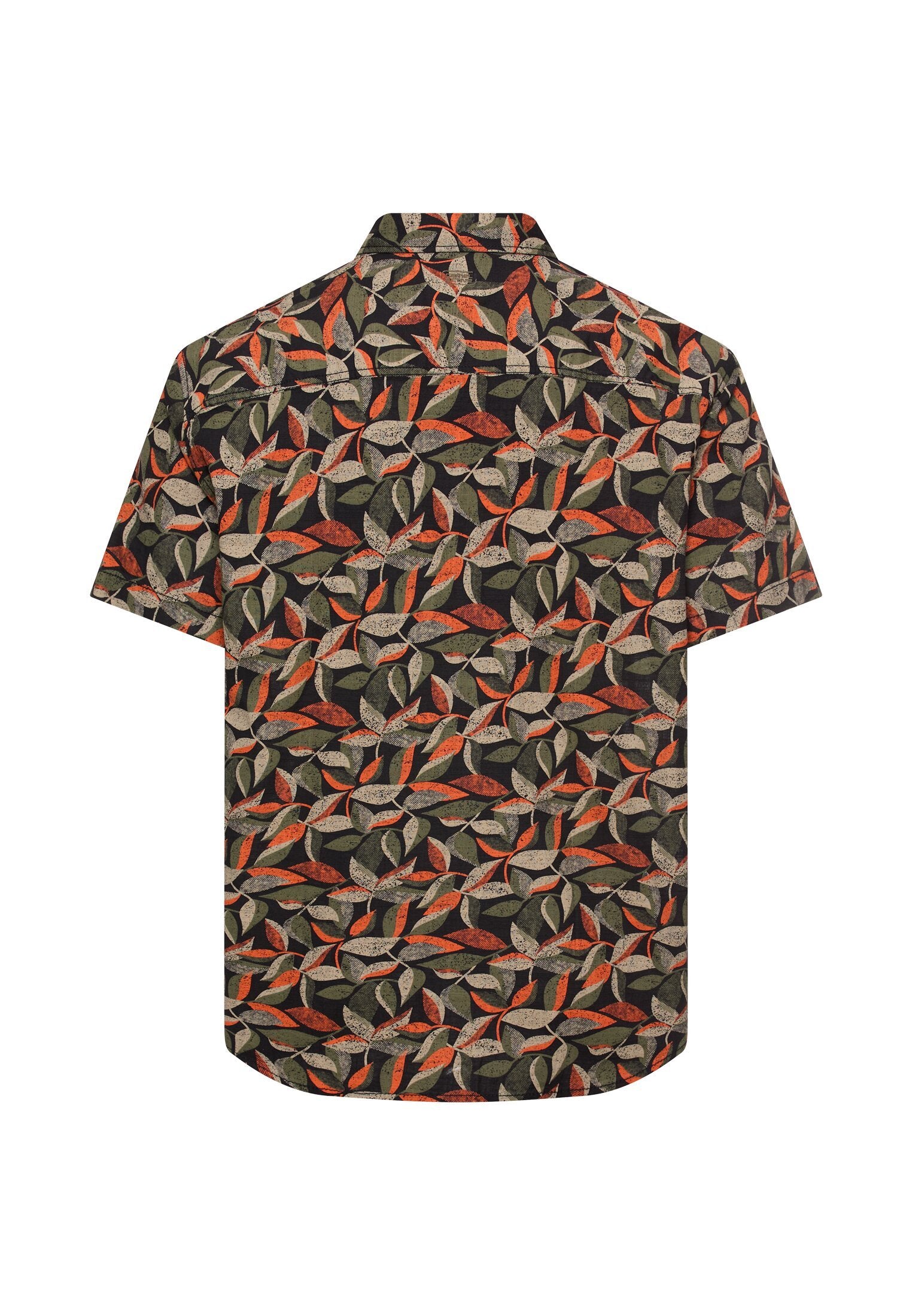 Kurzarmhemd aus reiner Baumwolle (Burned Orange)