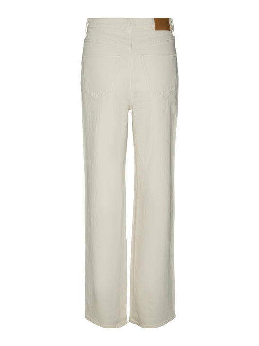 Vmtessa Hr Wide Jeans Ecru Ga Noos (Ecru)