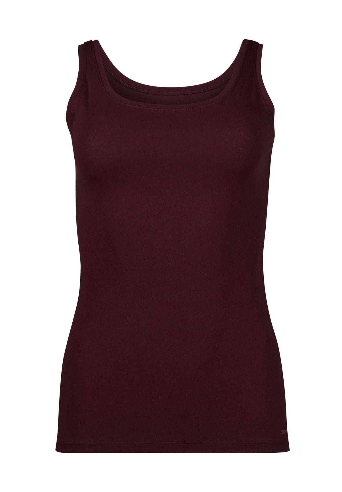 Skiny Damen Tanktop Doppelpack SKINY ADVANTAGE Cotton Stretch (Rosewine Select)