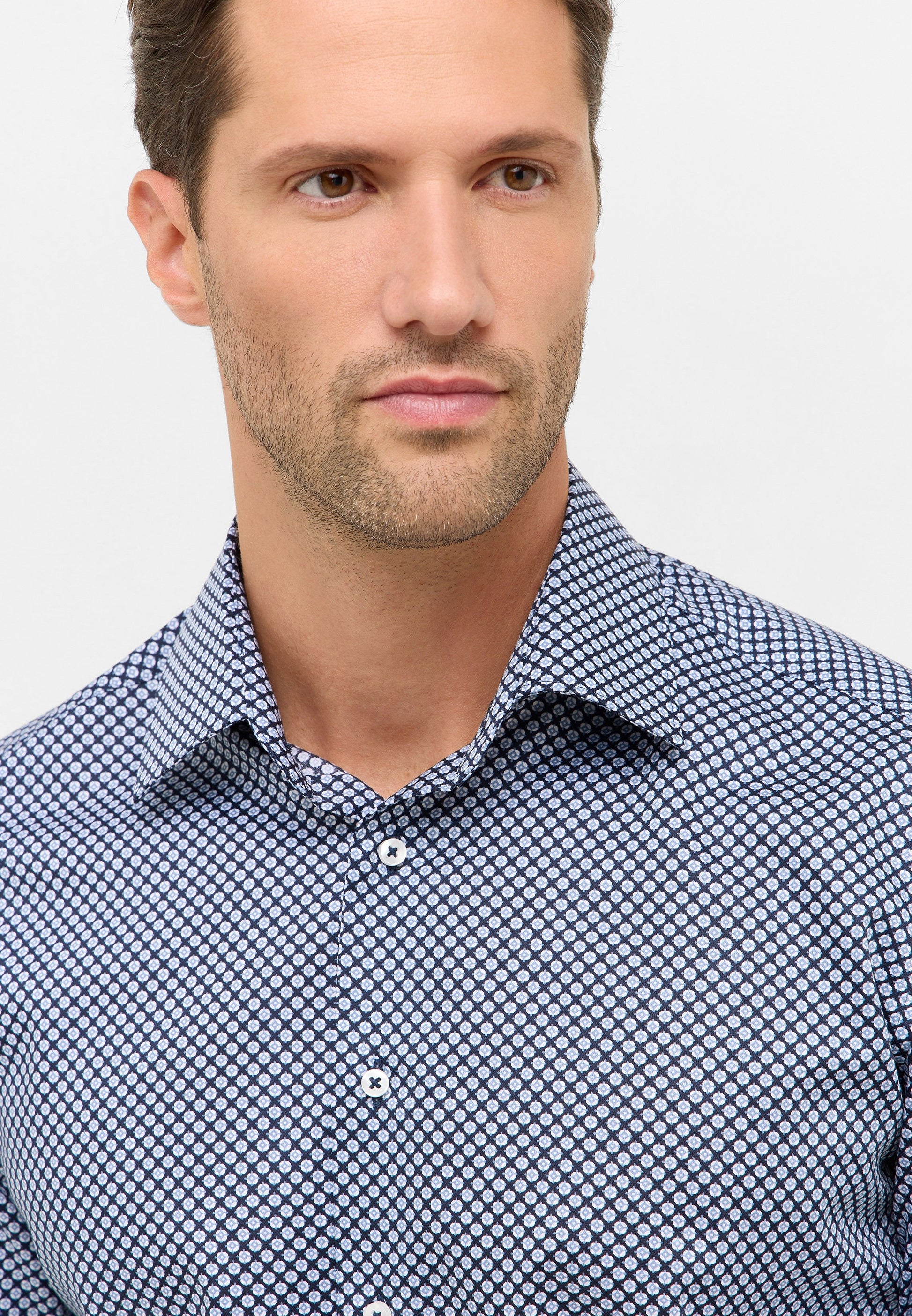 Hemd Twill super langer Arm (72 cm) (Marine)