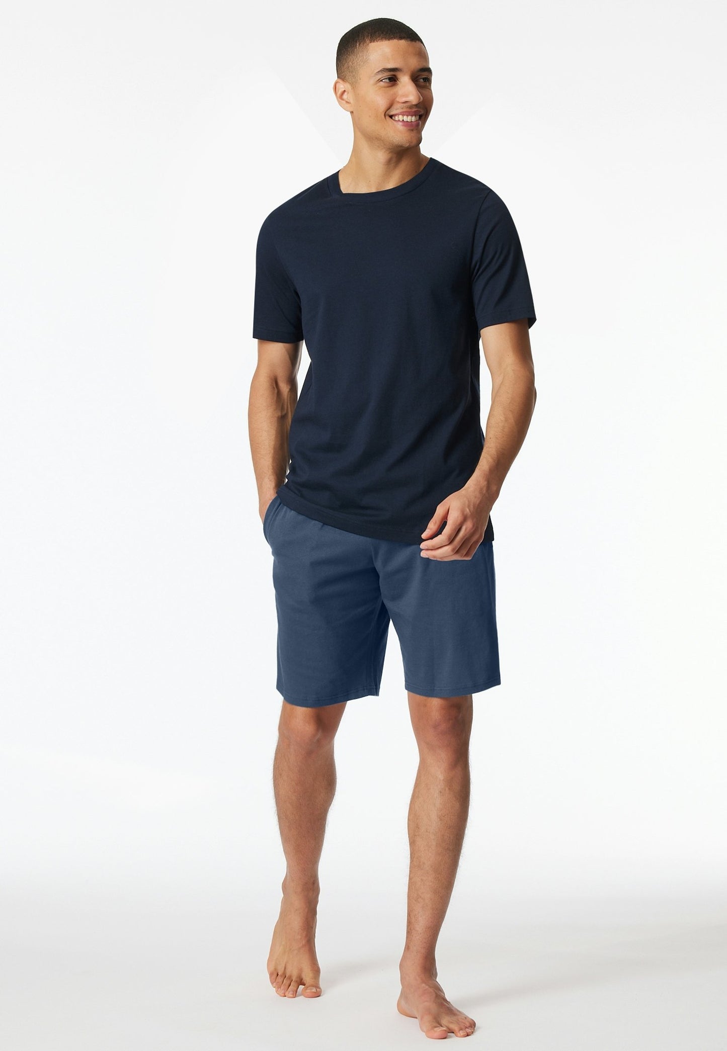 T-Shirt Rundhals (Nachtblau)