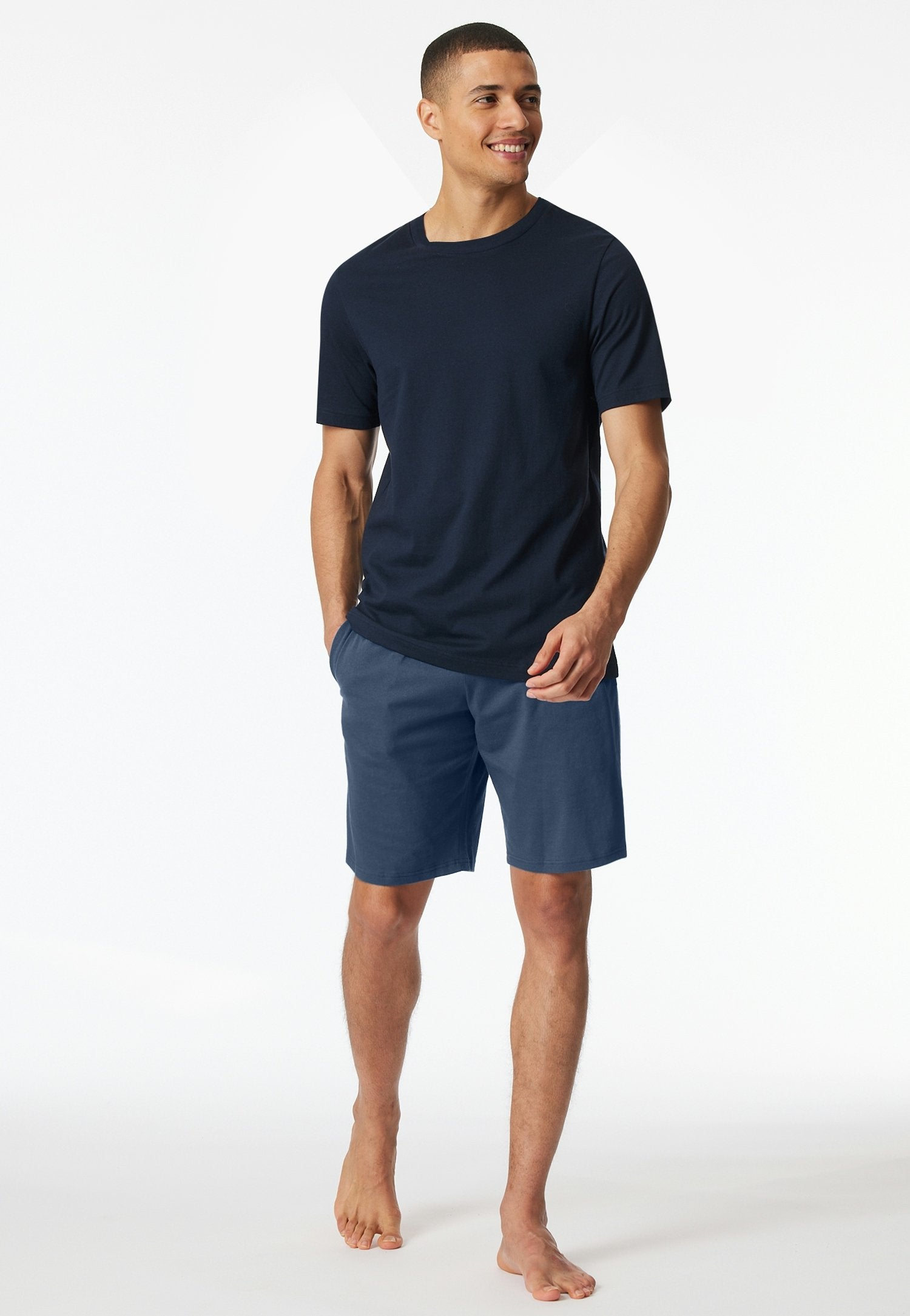 T-Shirt Rundhals (Nachtblau)