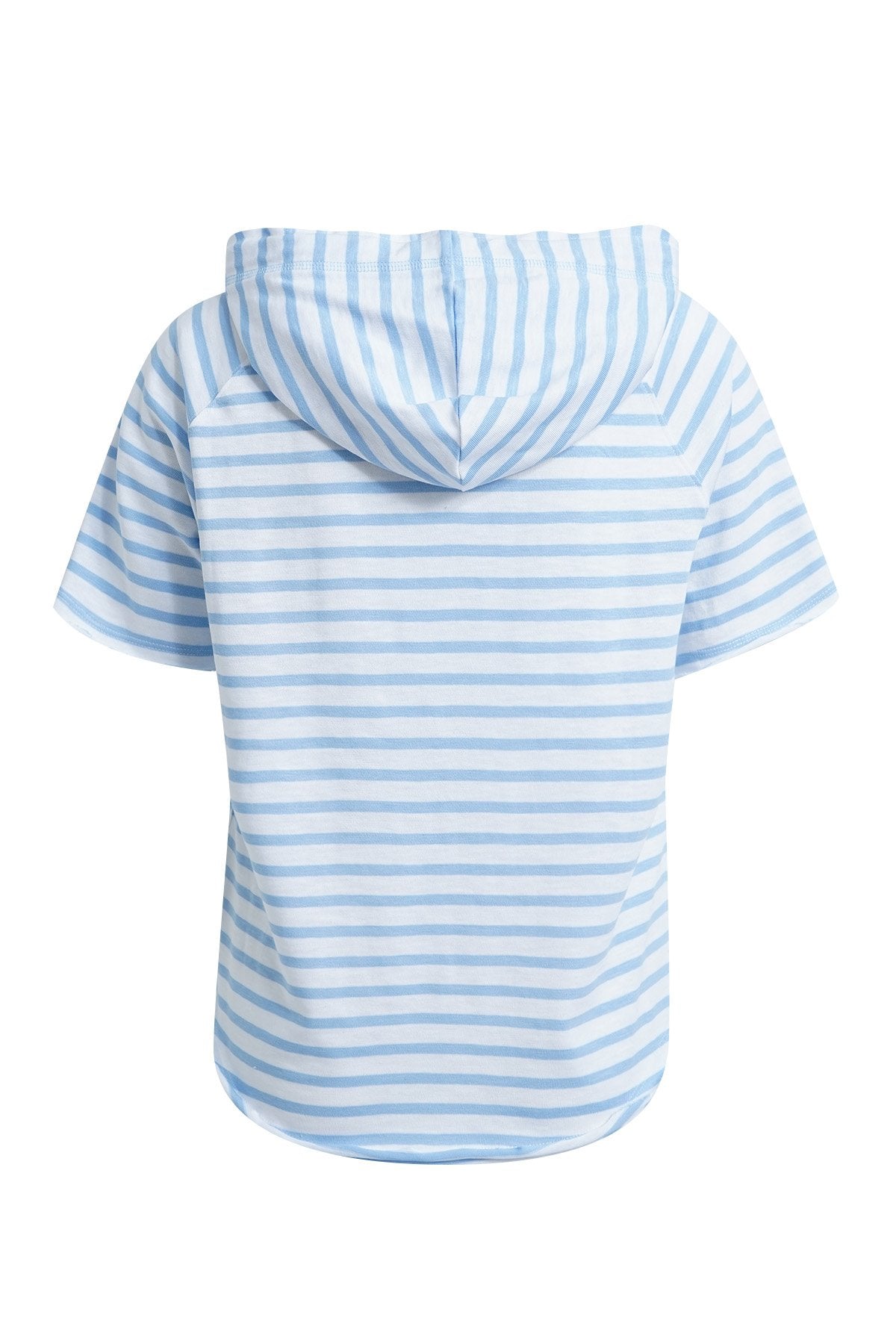 Relaxed hooded Sweatshirt Short sleeve (Sky)