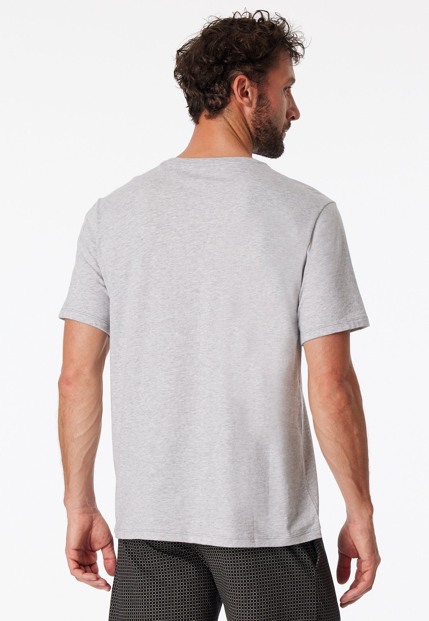 T-shirt V-Ausschnitt (Grau-mel.)