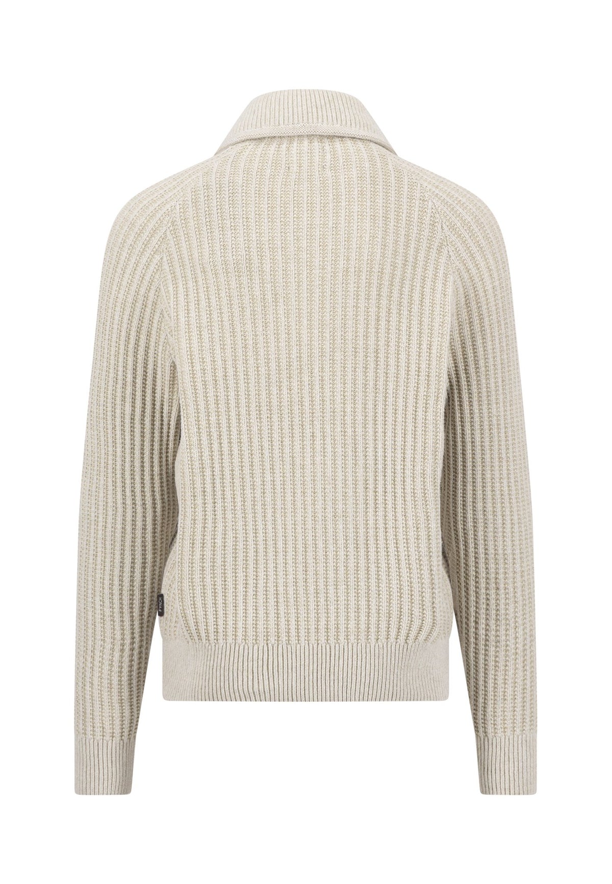 Zip Troyer, 2-tone rib*RWS (Snow White)