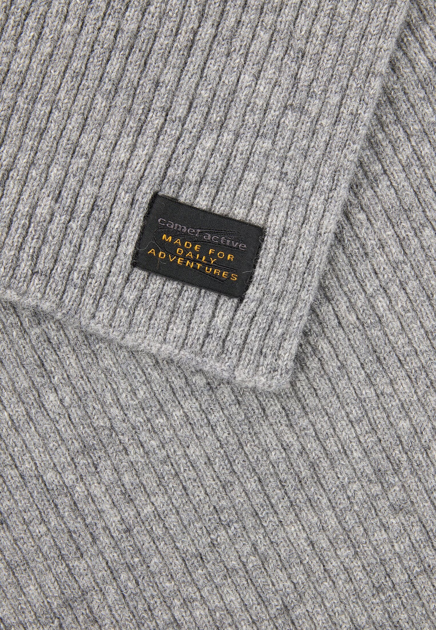 Strickschal aus reiner Lammwolle (Stone Gray)